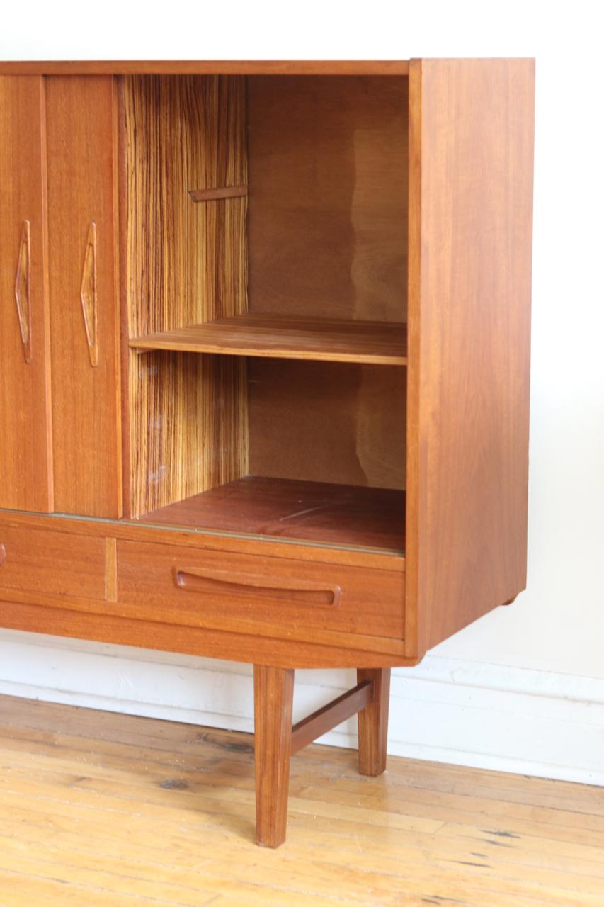 Mid-Century Modern Scandinavian Teak Highboard 3