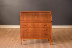 Mid Century Modern Scandinavian Teak Secretary Desk