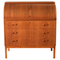 Mid Century Modern Scandinavian Teak Secretary Desk