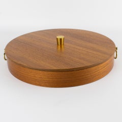 Mid-Century Modern Scandinavian Teak Serving Tray Box, circa 1960