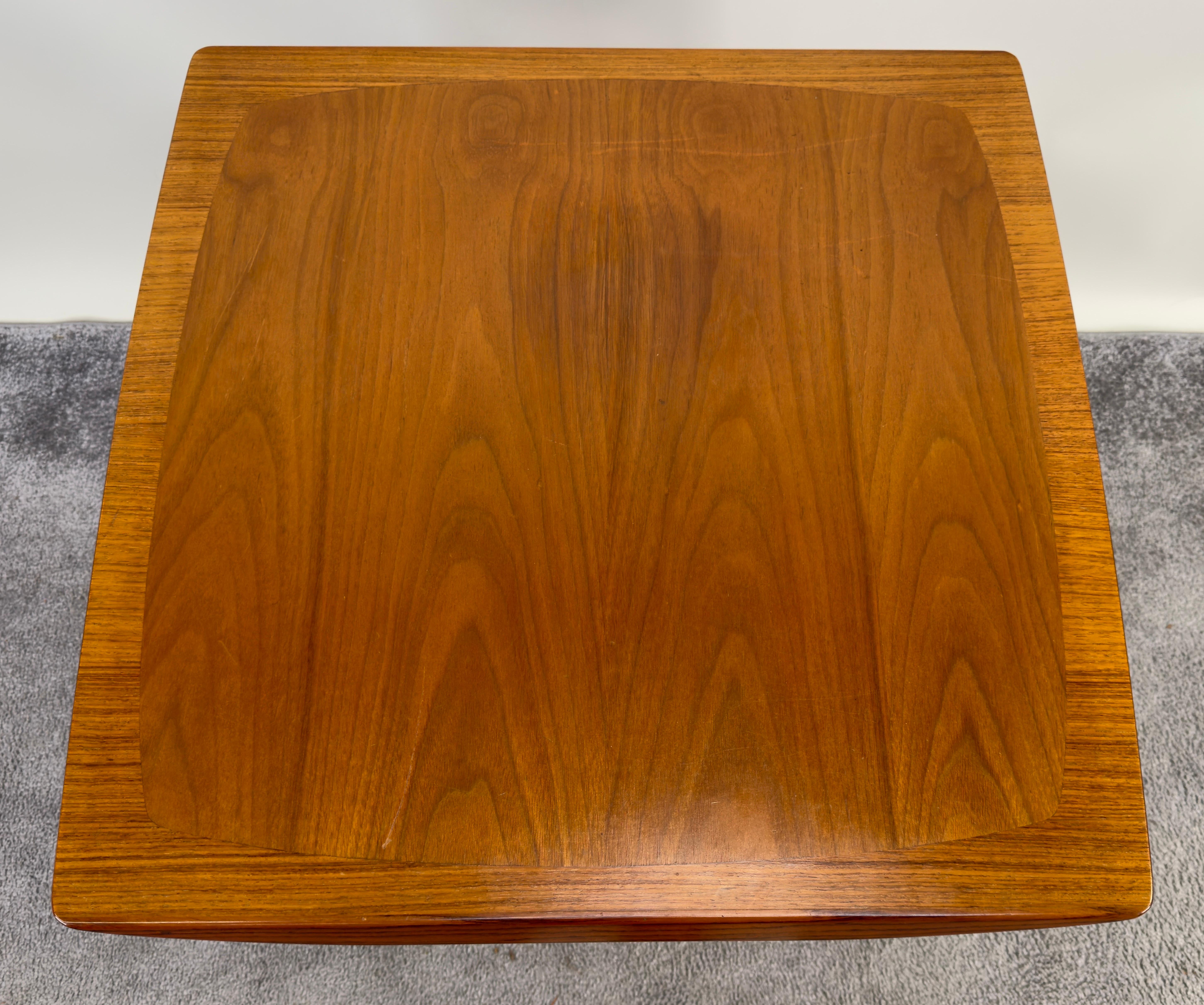 Mid Century Modern Scandinavian Teak Side Table with Shelf after Finn Juhl  For Sale 6