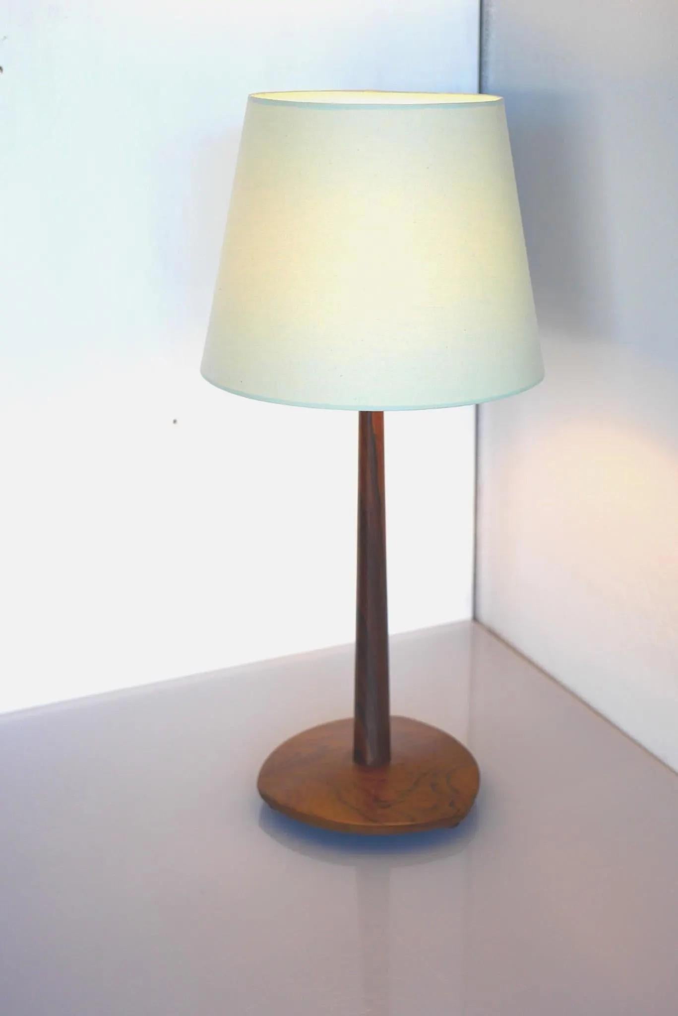 Mid-century modern Scandinavian Teak table lamp, Eskilstuna AB, Sweden For Sale 5