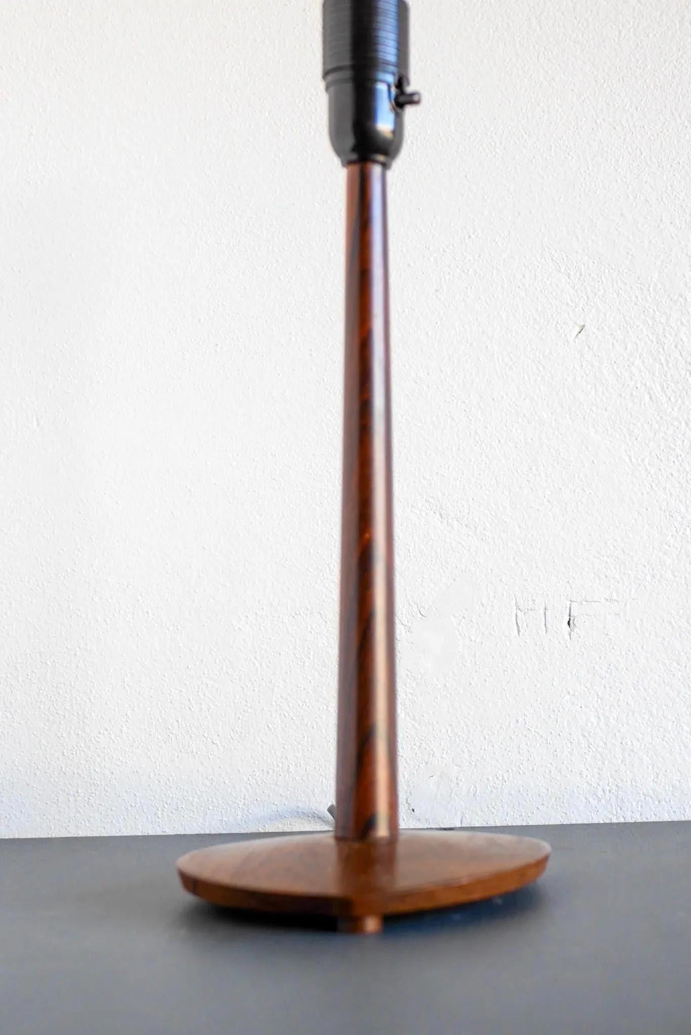 Mid-century modern Scandinavian Teak table lamp, Eskilstuna AB, Sweden For Sale 6