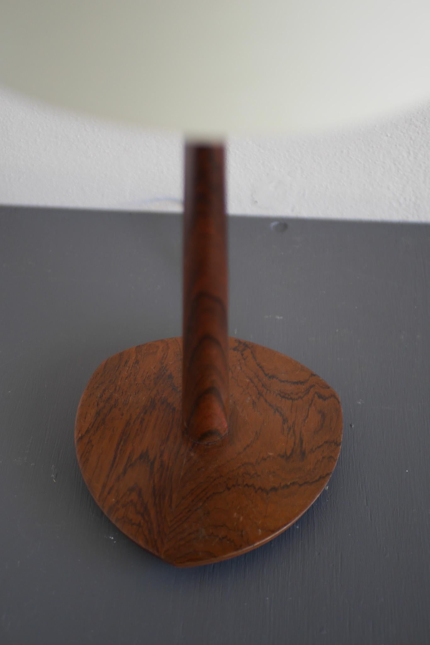Swedish Mid-century modern Scandinavian Teak table lamp, Eskilstuna AB, Sweden For Sale
