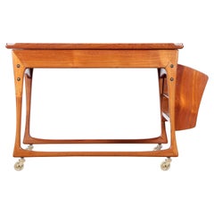 Mid-Century Modern Scandinavian Teak Trolley by Ingvar Jensen