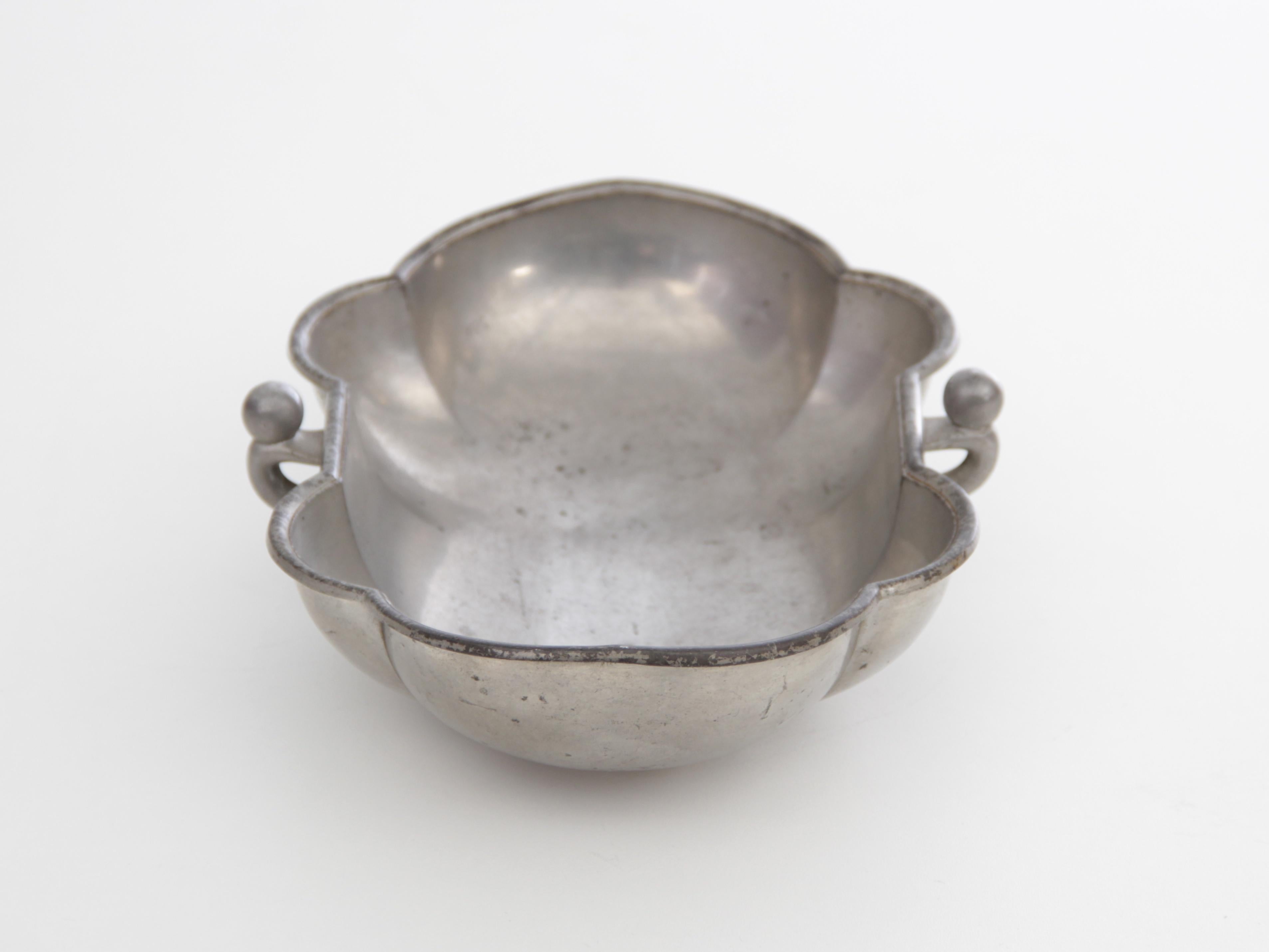 Scandinavian Modern Mid-Century Modern Scandinavian Tin Bowl by Just Andersen For Sale