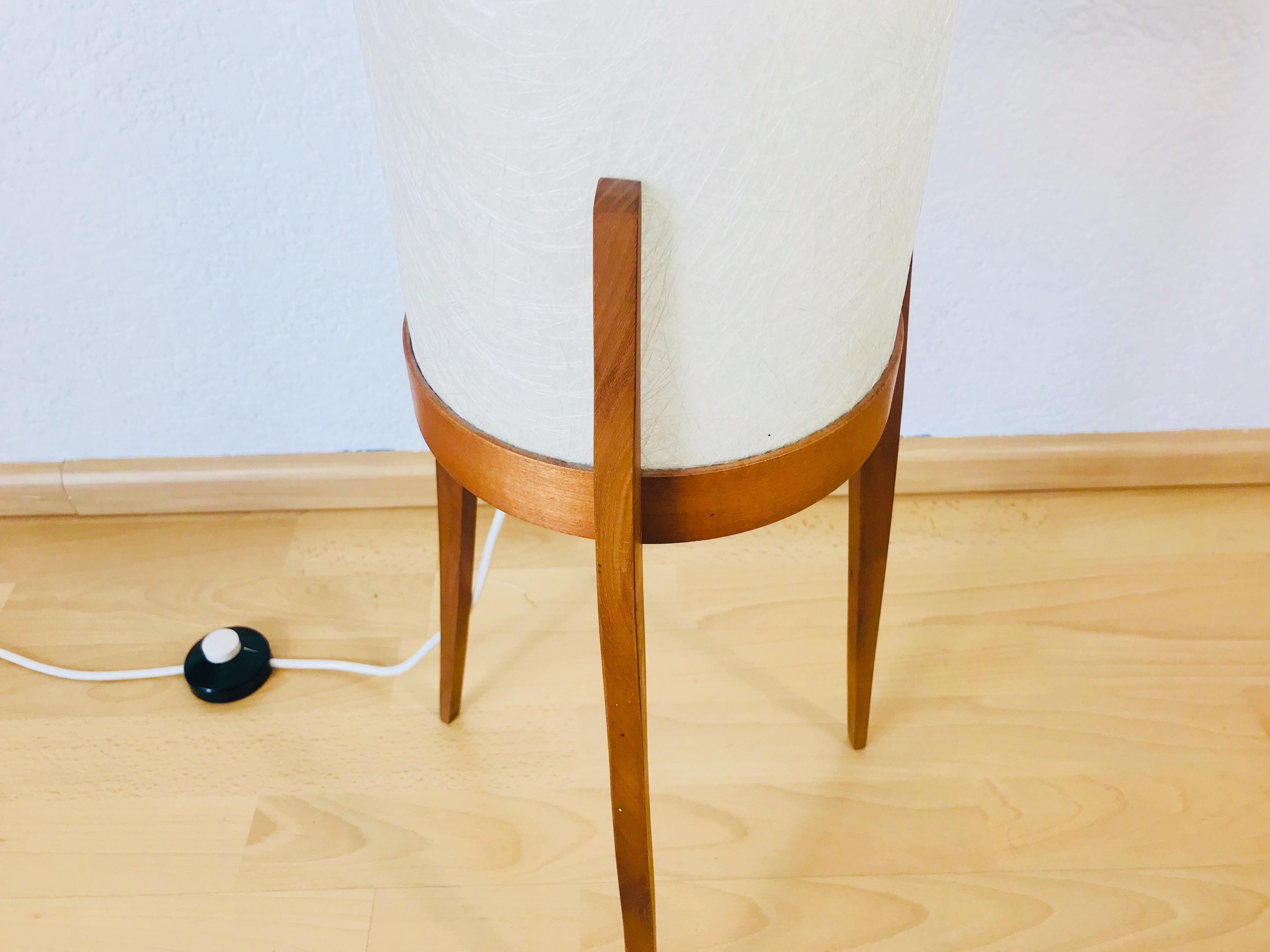 Mid-20th Century Mid-Century Modern Scandinavian Tripod Teak Floor Lamp, 1960s
