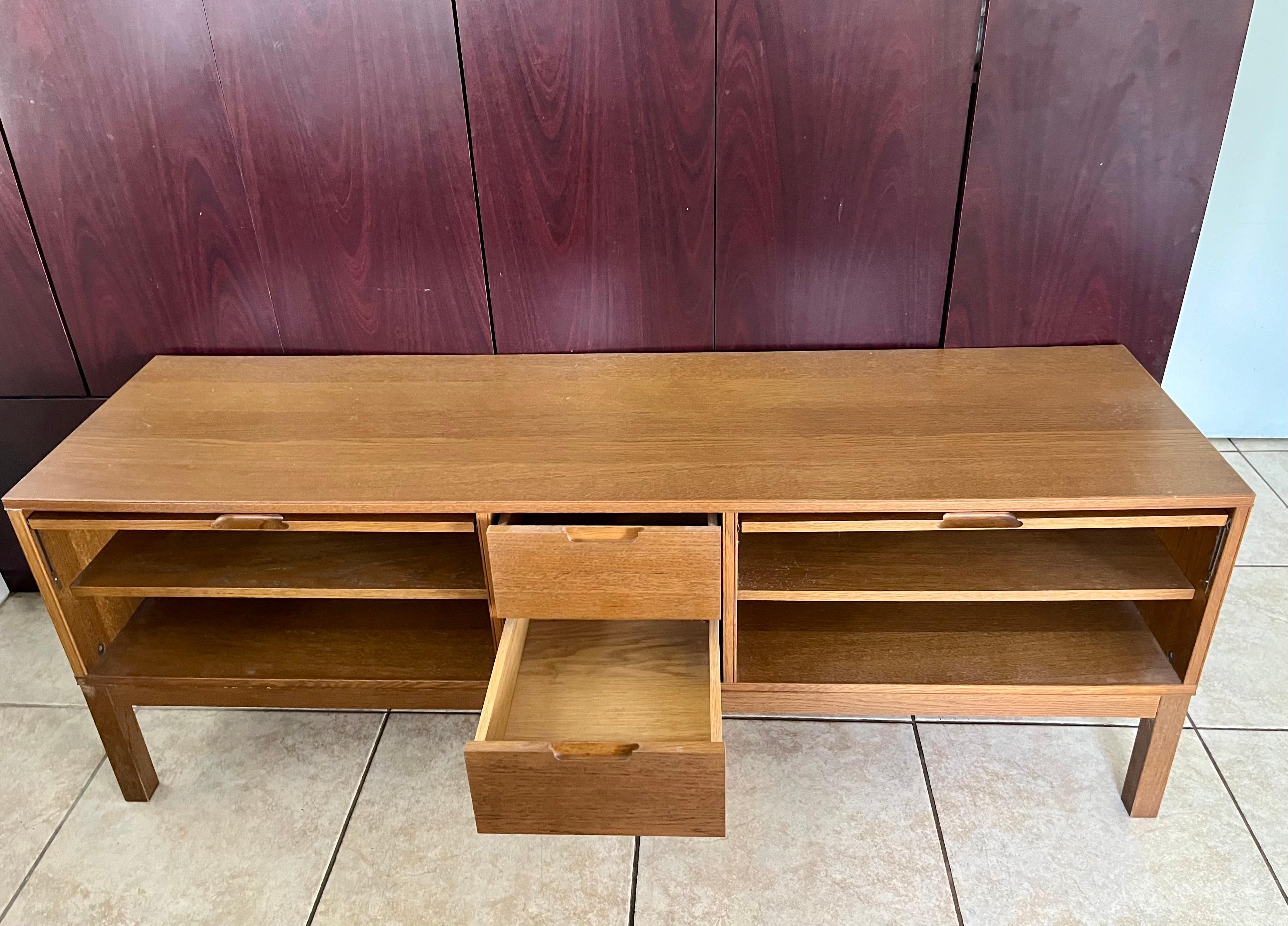 Late 20th Century  Mid Century Modern Scandinavian TV Stand Media Cabinet by IKEA.Circa 1980s  For Sale