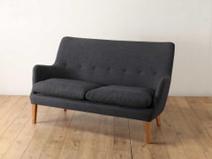 Divano a due posti di Arne Vodder AV53, The Modern Scandinavian, metà secolo.