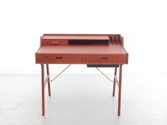 Mid-Century Modern Scandinavian Vanity Desk in Teack by Arne Wahl Iversen