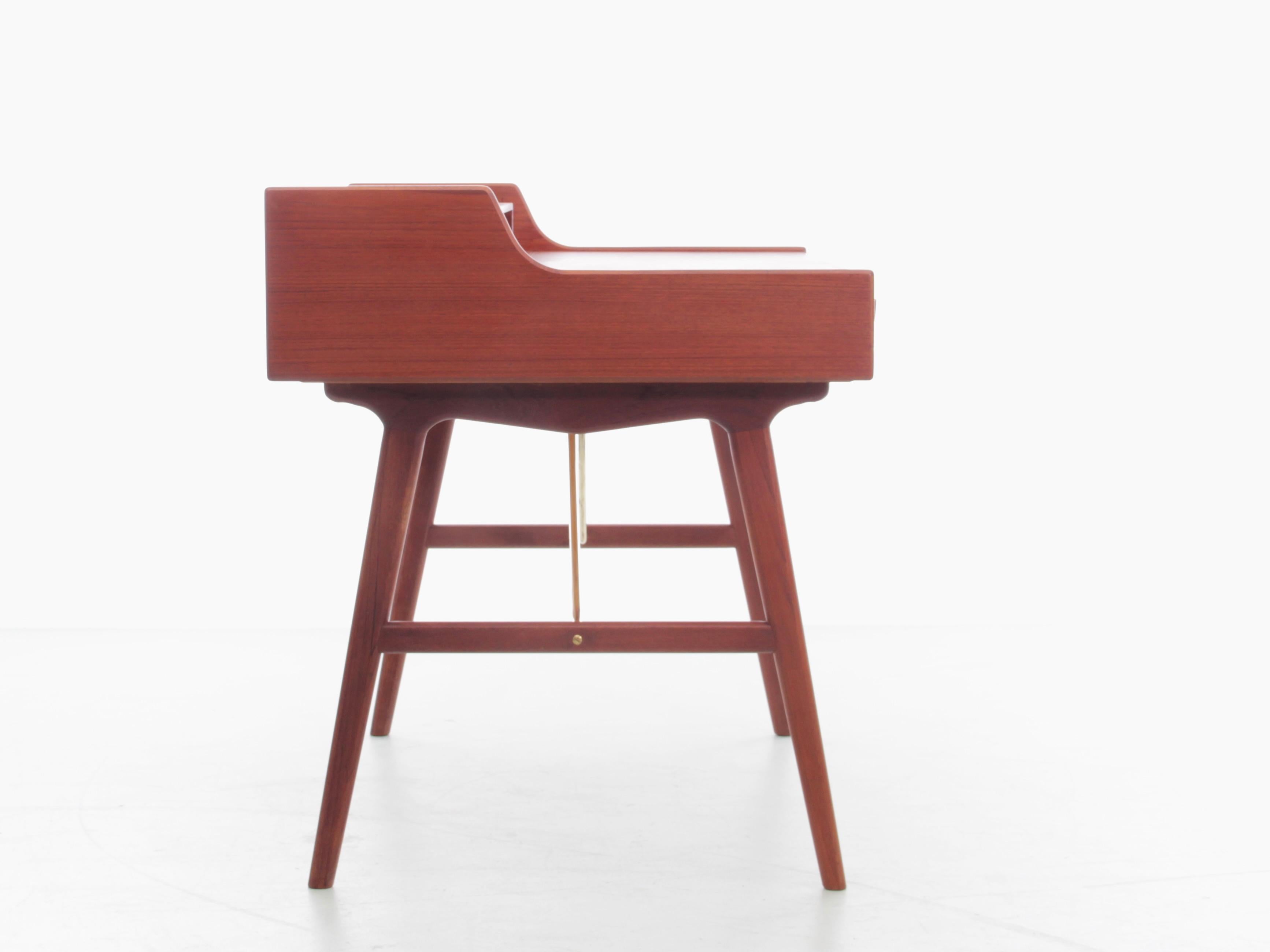 Teak Mid-Century Modern Scandinavian Vanity Desk in Teack by Arne Wahl Iversen For Sale