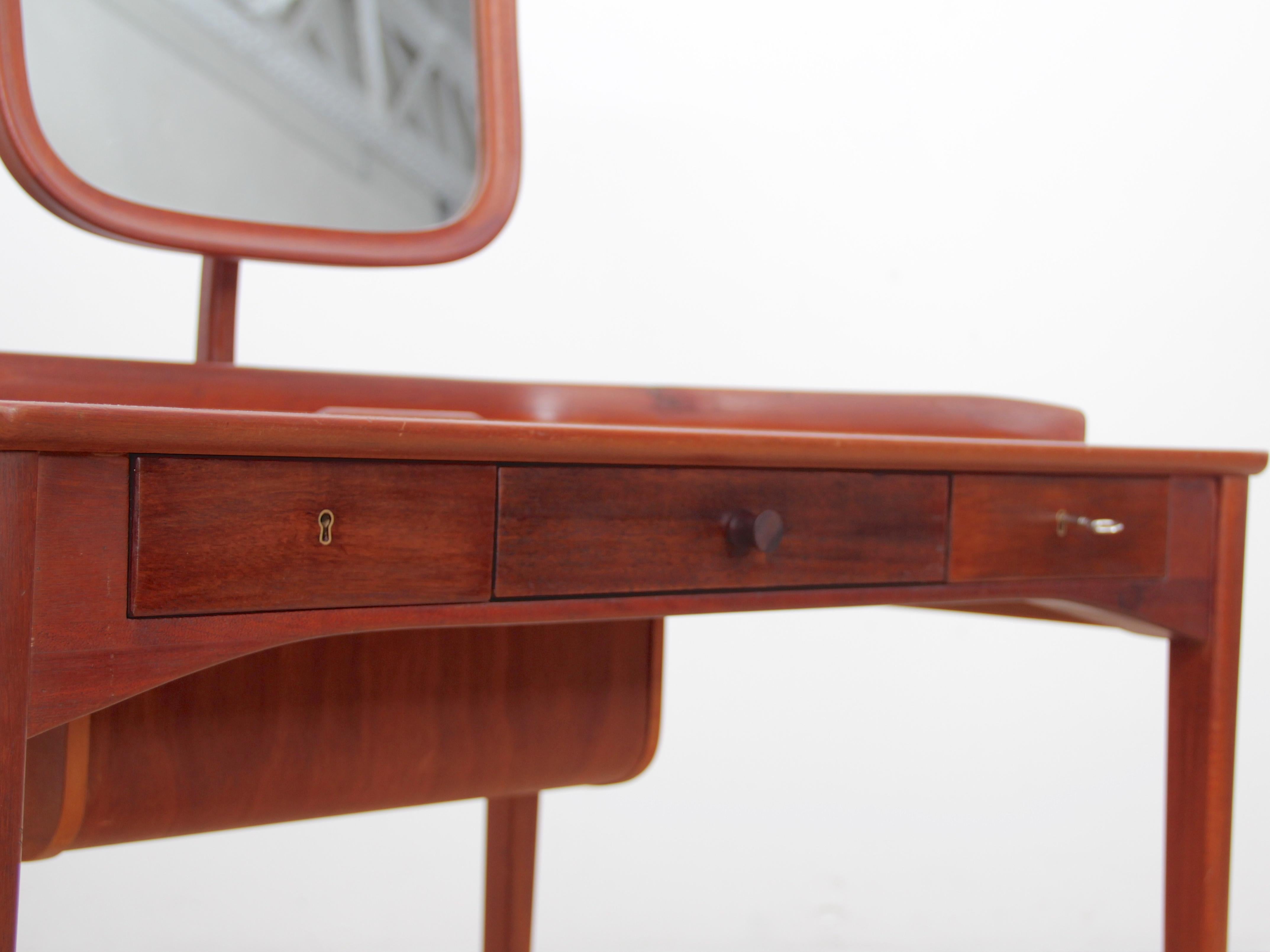 Mid-20th Century Mid-Century Modern Scandinavian Vanity Table, by Carl Malmsten