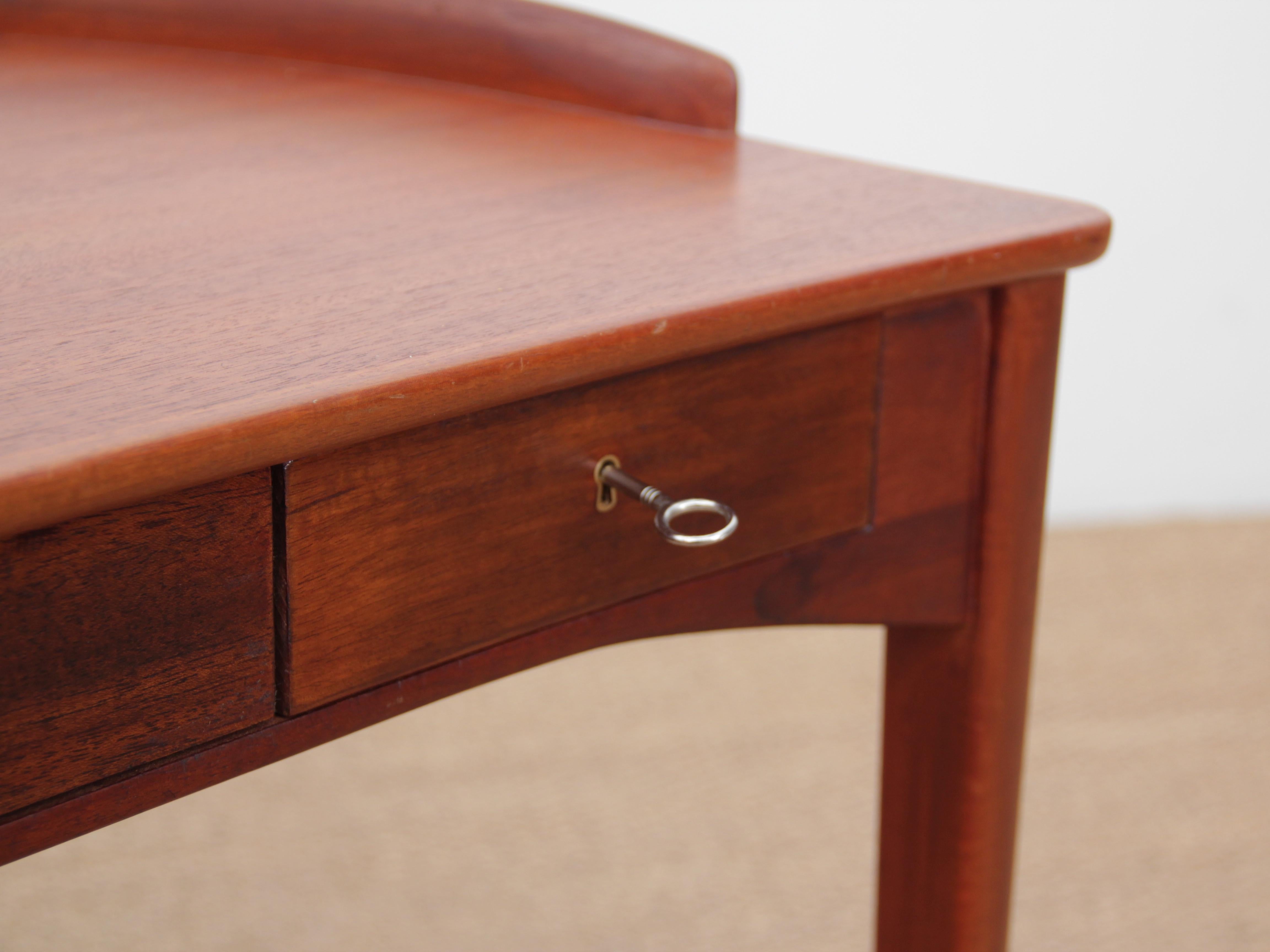 Mahogany Mid-Century Modern Scandinavian Vanity Table, by Carl Malmsten