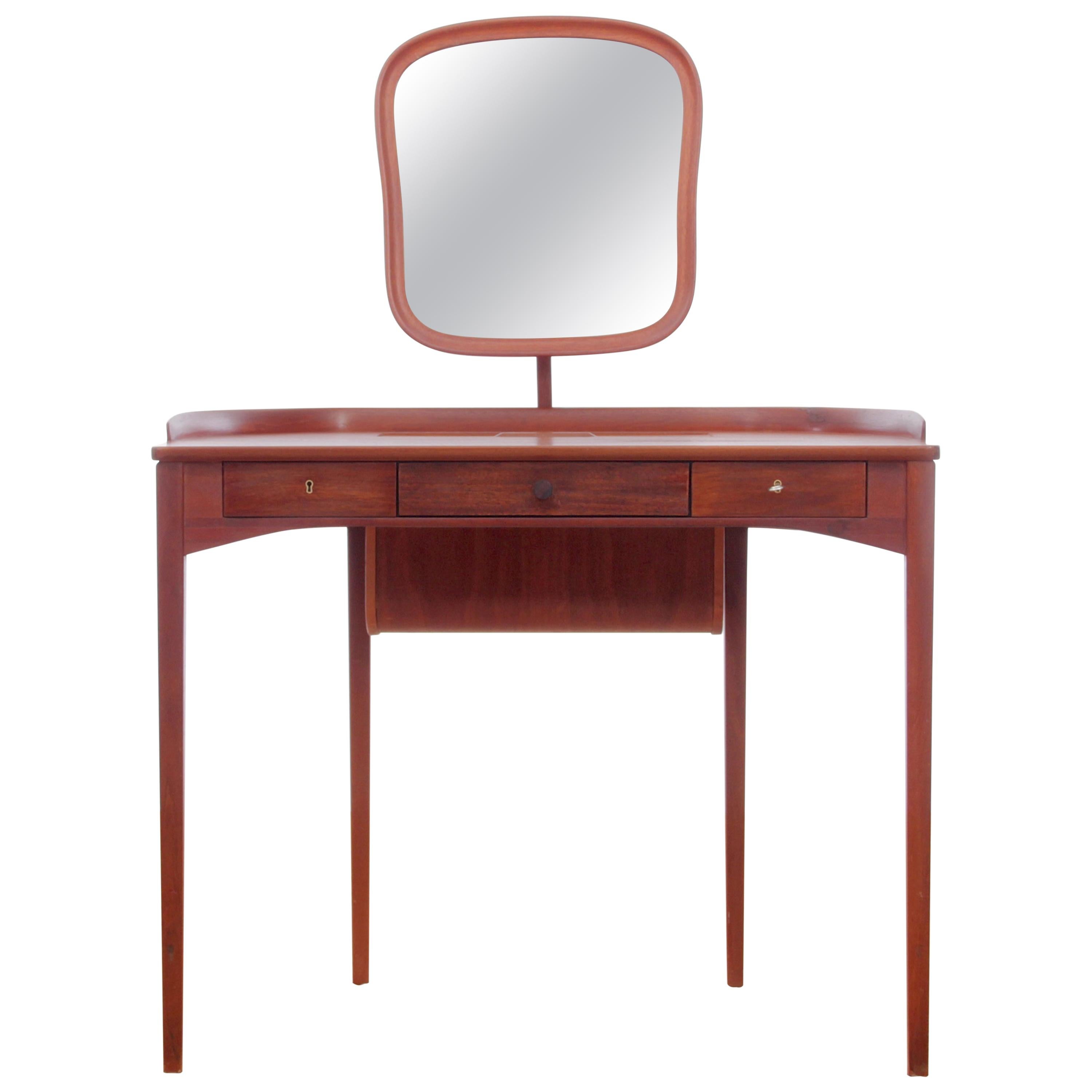 Mid-Century Modern Scandinavian Vanity Table, by Carl Malmsten