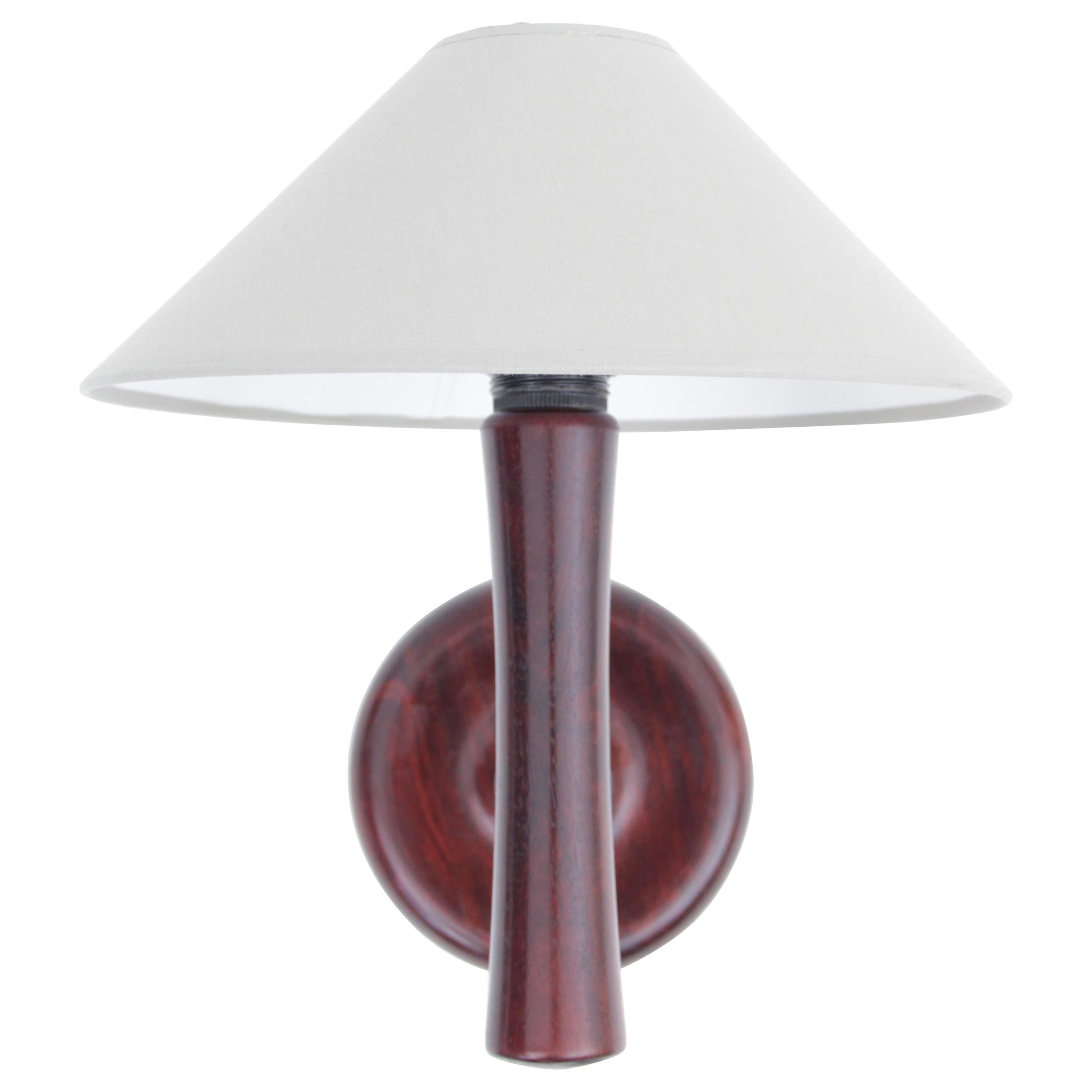 Mid-Century Modern Scandinavian Wall Lamp in Rosewood For Sale