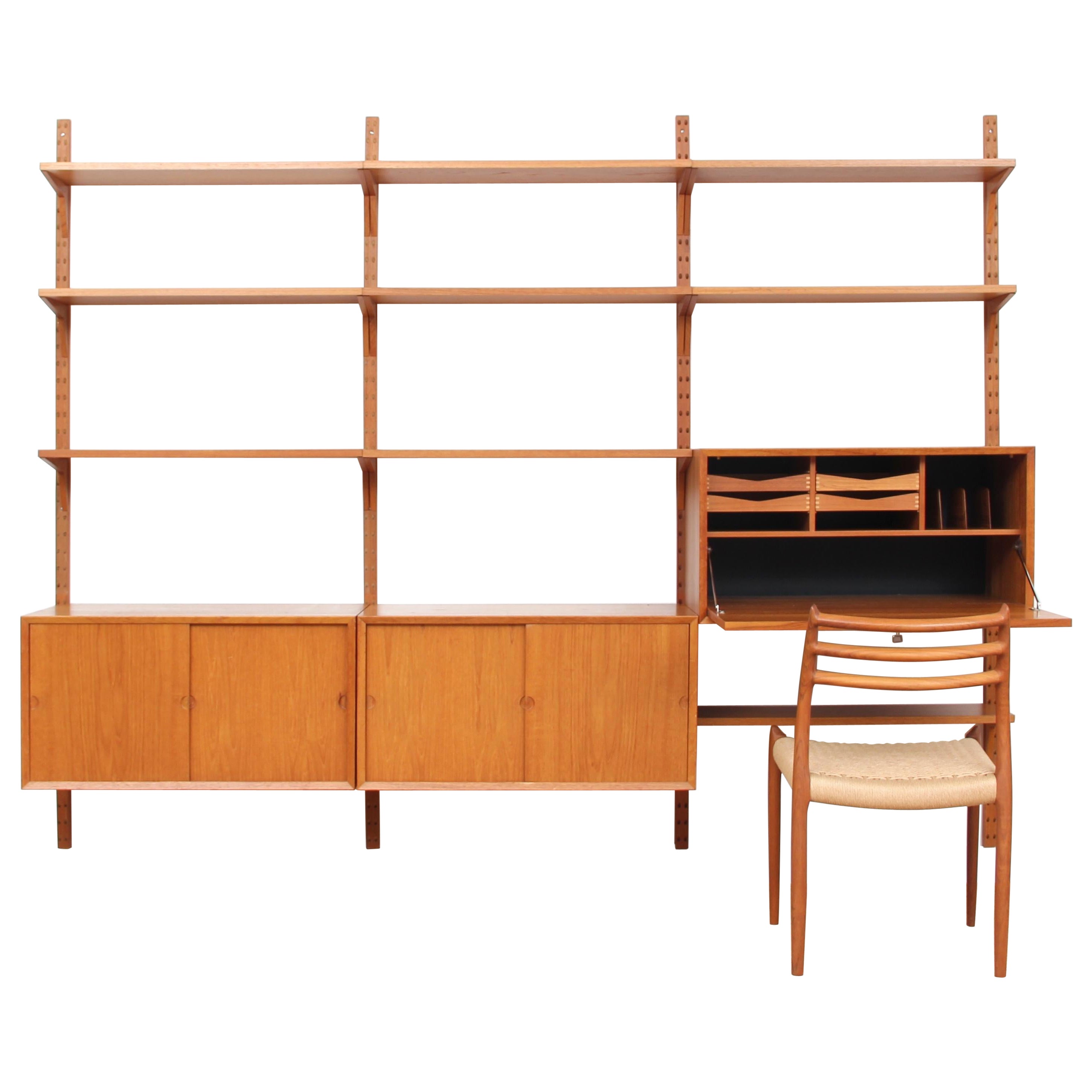 Mid-Century Modern Scandinavian Wall System Cado in Teak