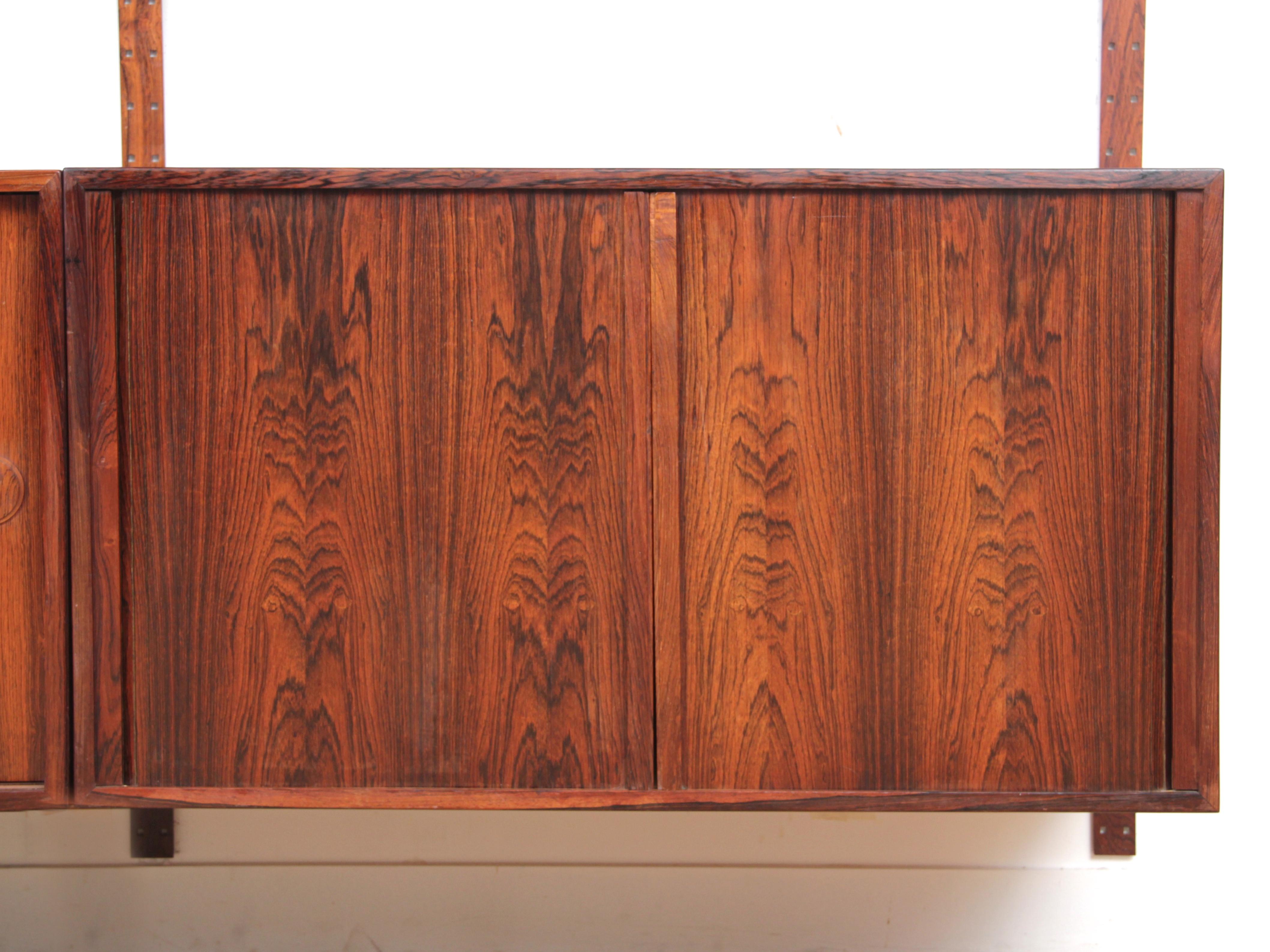 Mid-20th Century Mid-Century Modern Scandinavian Wall System in Rosewood by Thygesen & Sørensen