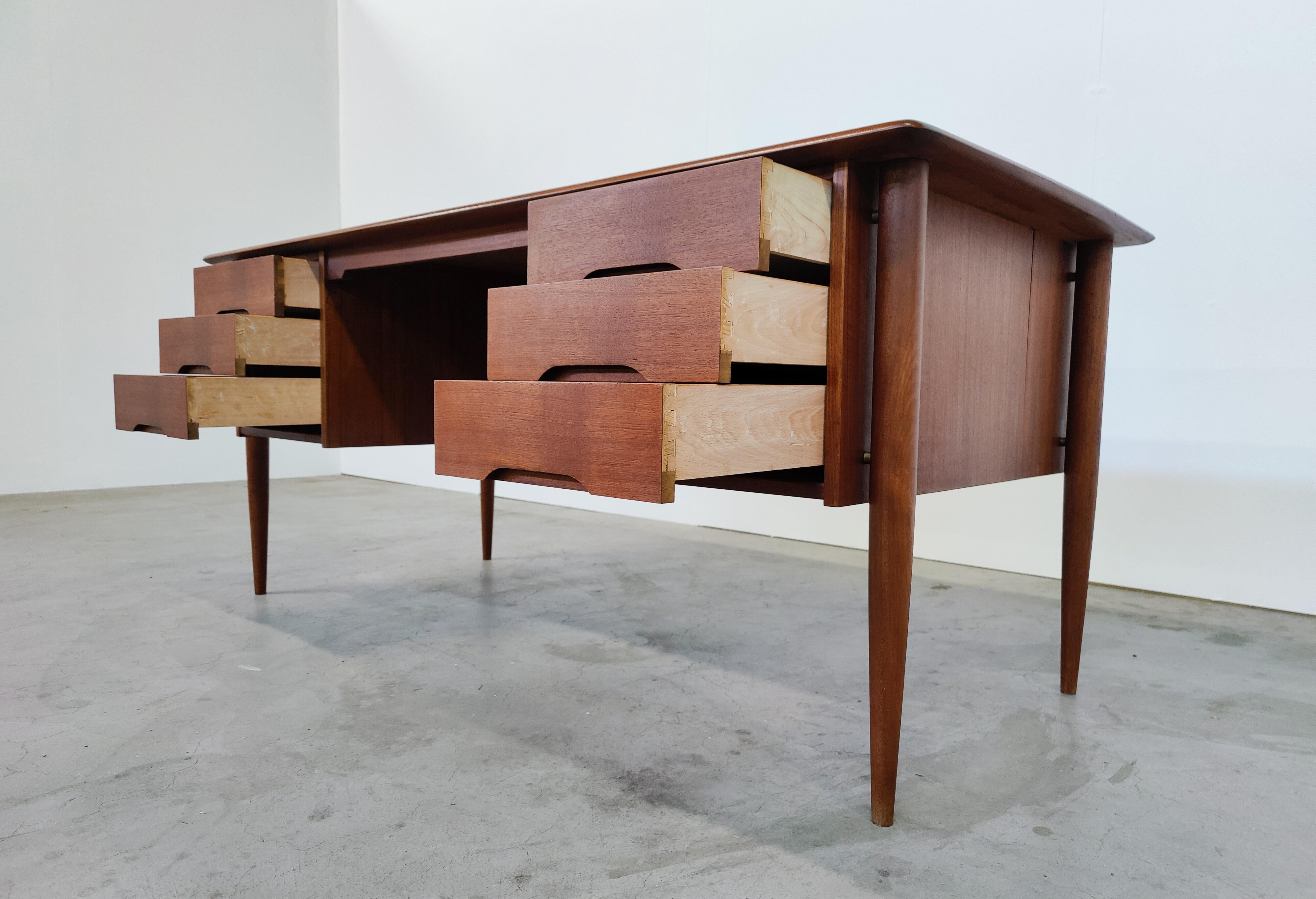 Mid-Century Modern Scandinavian Wooden Desk, 1960s 2