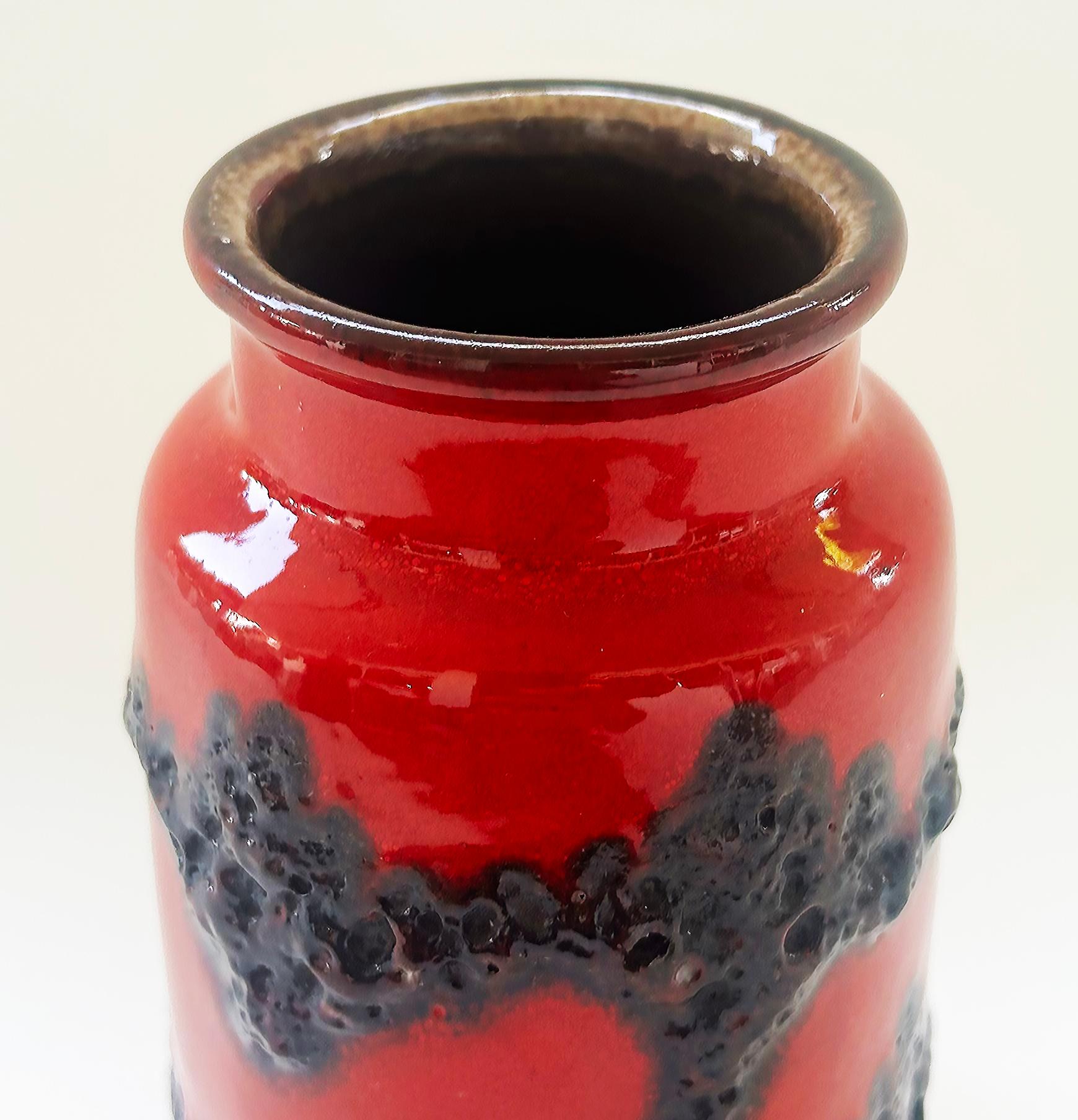 Mid-Century moderno Vaso di lava grassa di Scheurich Keramik, Germania Ovest, metà del secolo scorso in vendita