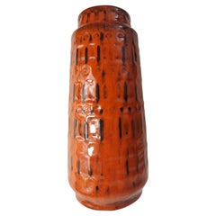 Vase en poterie d'art sculpturale de The Moderns Modern W. Germany, circa 1955