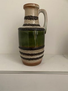 Mid-Century Modern Scheurich Vase, Ceramic, Germany, 1970s, Fat Lava