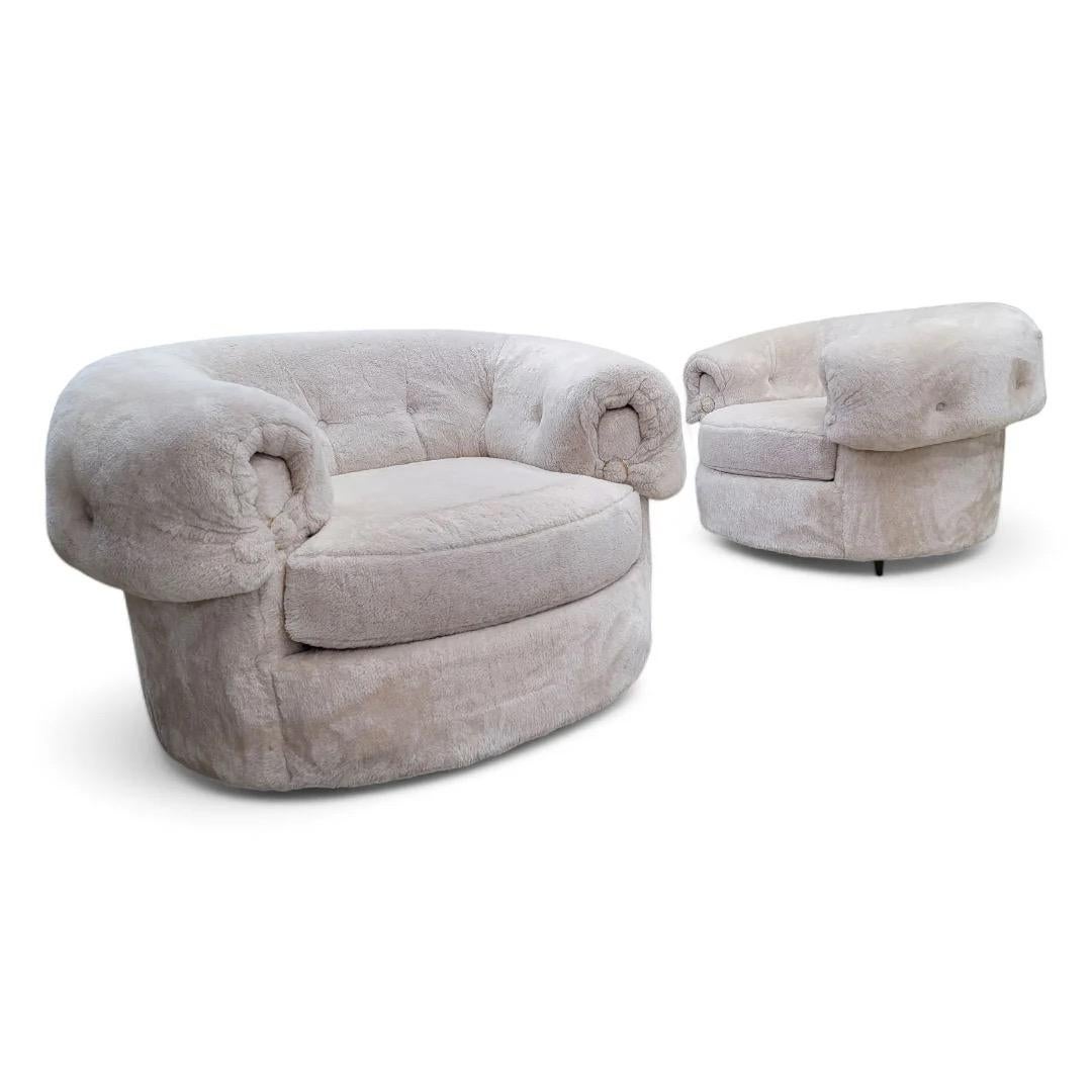 The Moderns Industry Canapé Teddy Bear crème et 2 chaises longues en vente 4