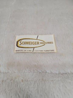 Mid Century Modern Schweiger Industries Cream Teddy Bear Sofa & 2 Lounge Chairs