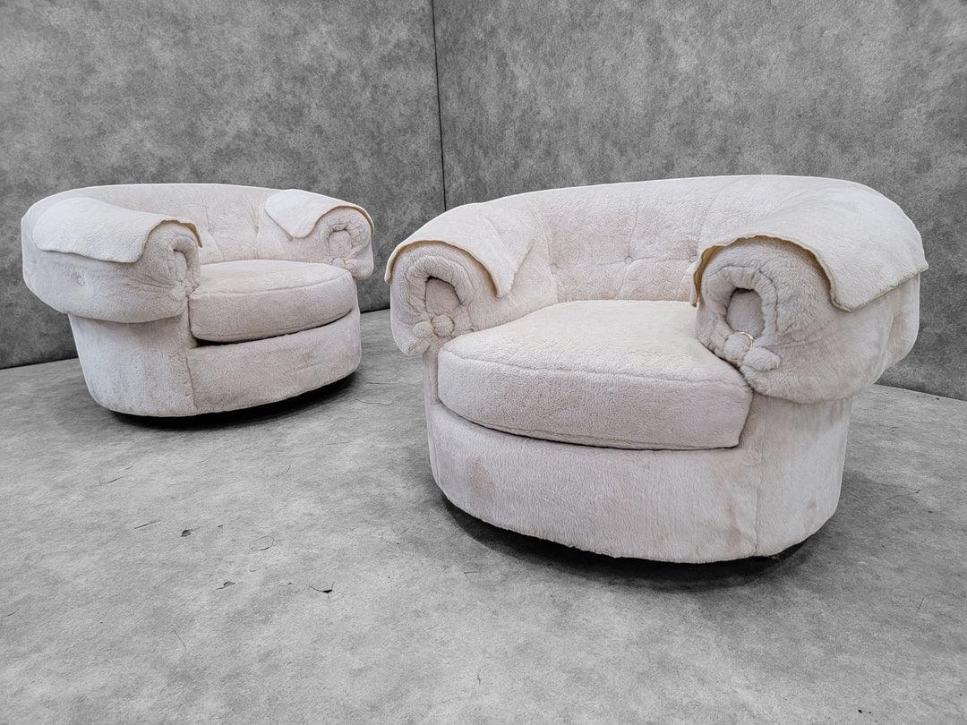 Inconnu The Moderns Industry Canapé Teddy Bear crème et 2 chaises longues en vente