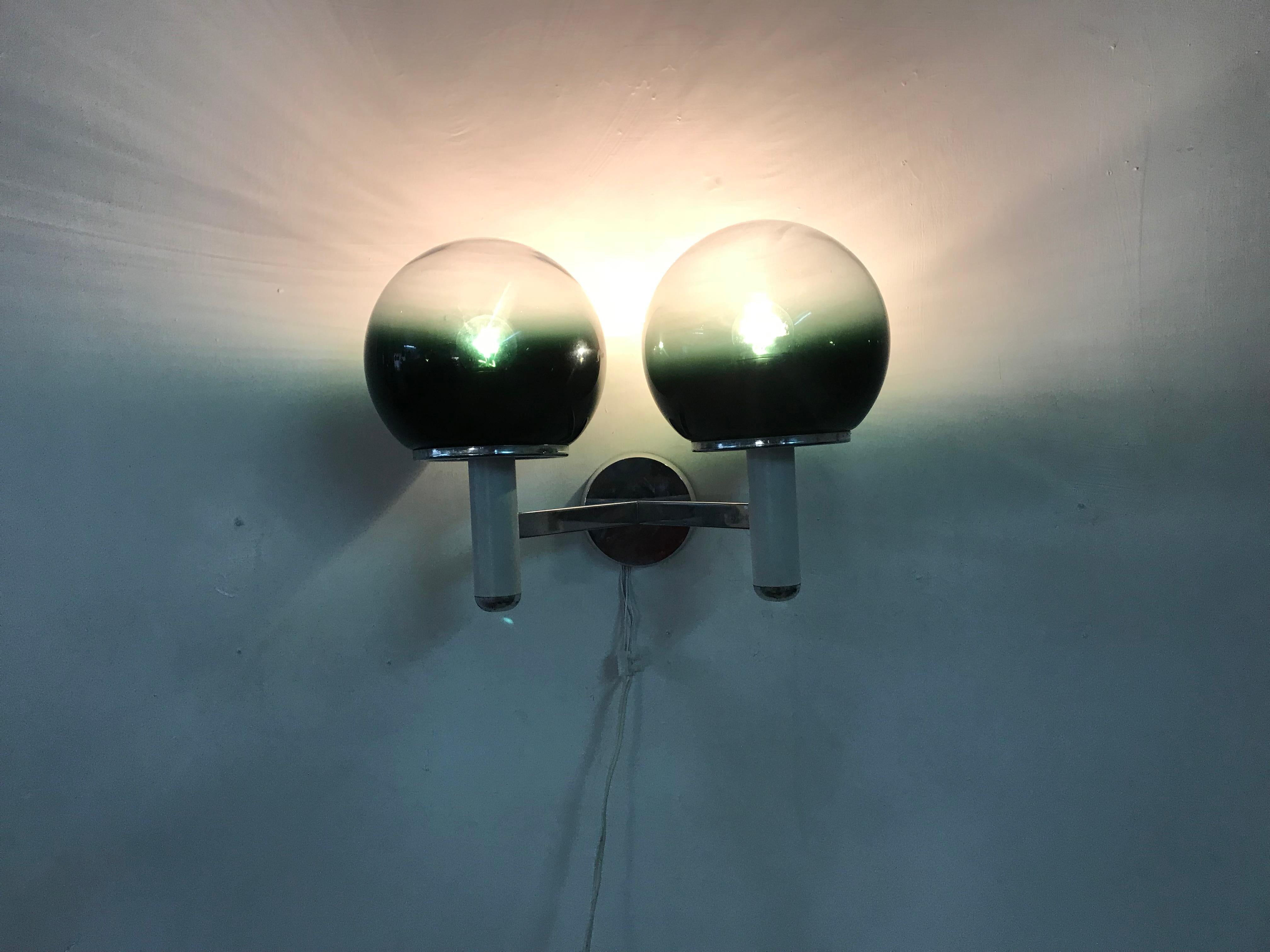 Hand-Crafted Mid-Century Modern Sconce by Targetti Sankey, Italy, circa 1970 For Sale