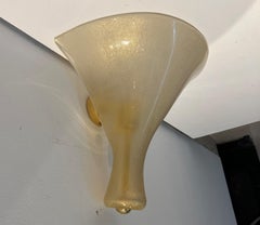 3 Mid Century Modern Sconce by Venini, "Trine" model, Italy circa 1970