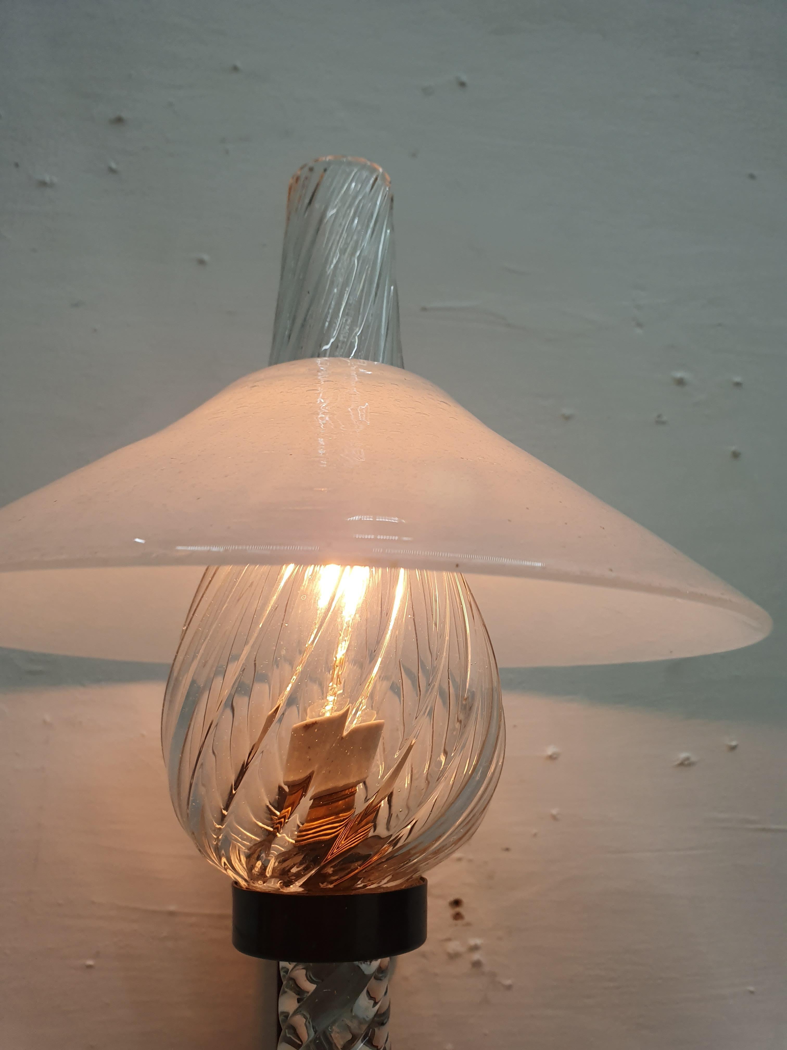Mid-Century Modern Sconce designed by Barovier Toso, Italy, circa 1940 For Sale 3