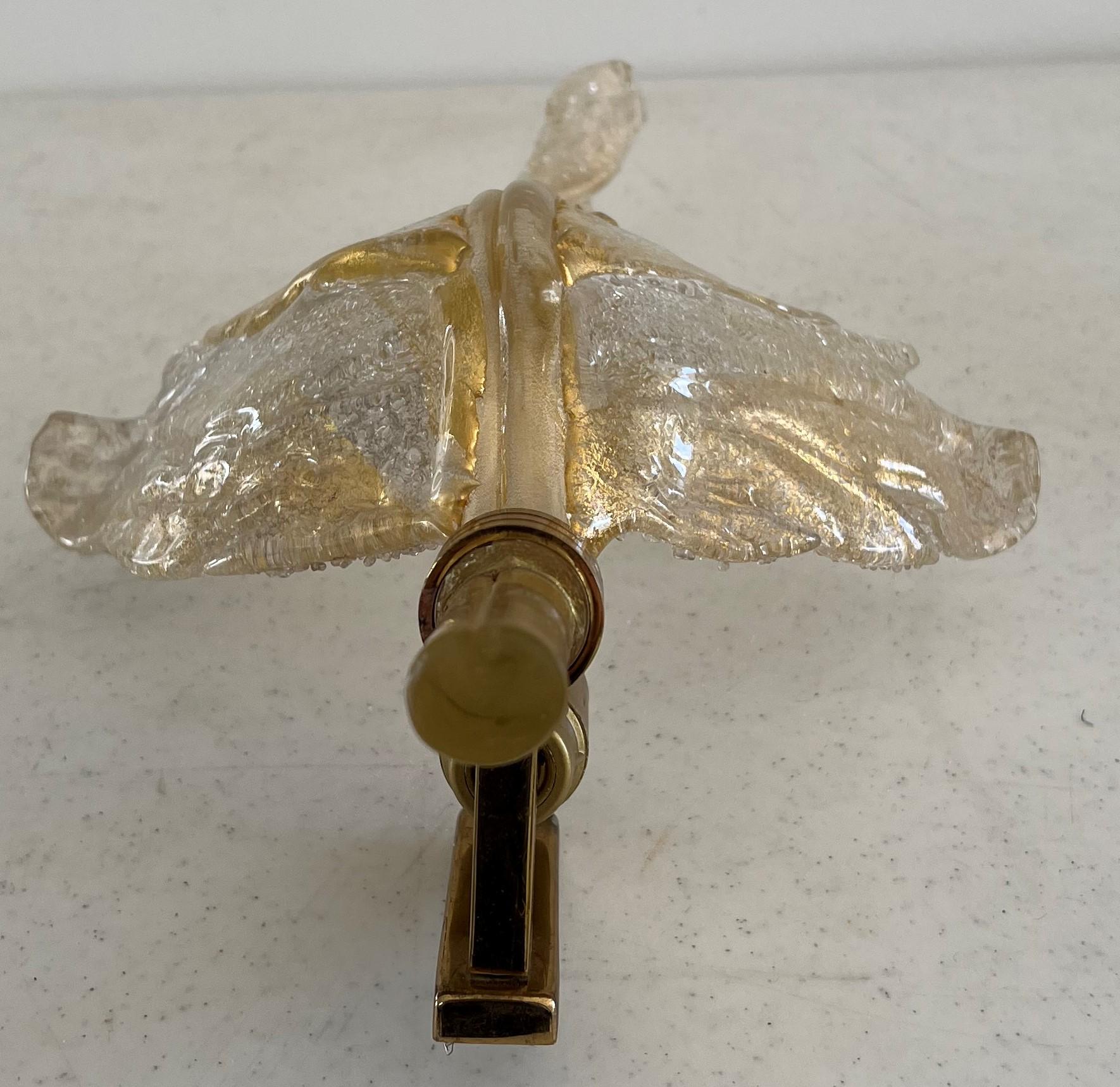 Moderner Wandleuchter aus der Mitte des Jahrhunderts, entworfen von Barovier Toso, Italien, um 1960 im Angebot 3