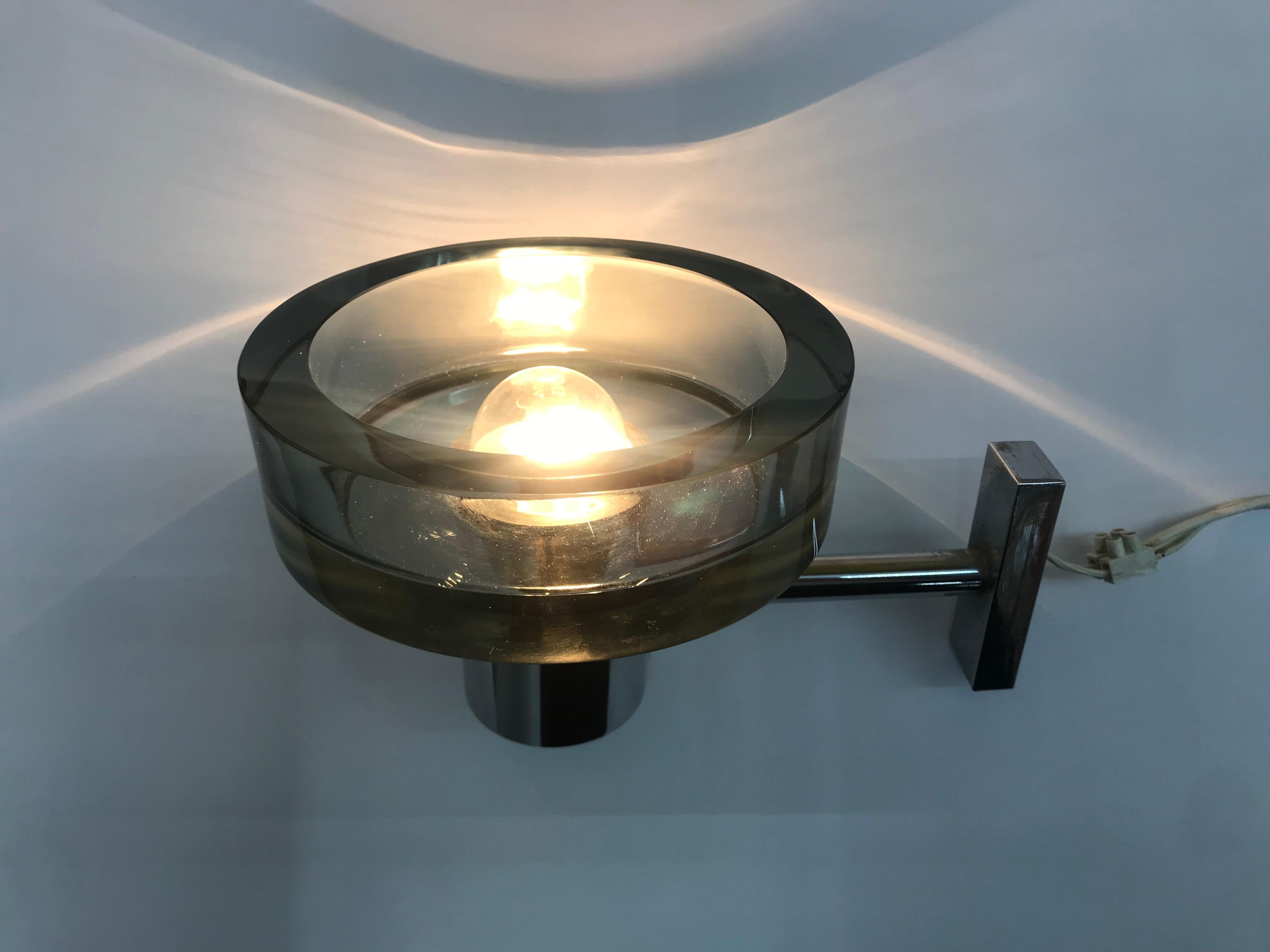 Mid-Century Modern Sconce designed by Flavio Poli for Seguso, Italy, circa 1970 For Sale 5