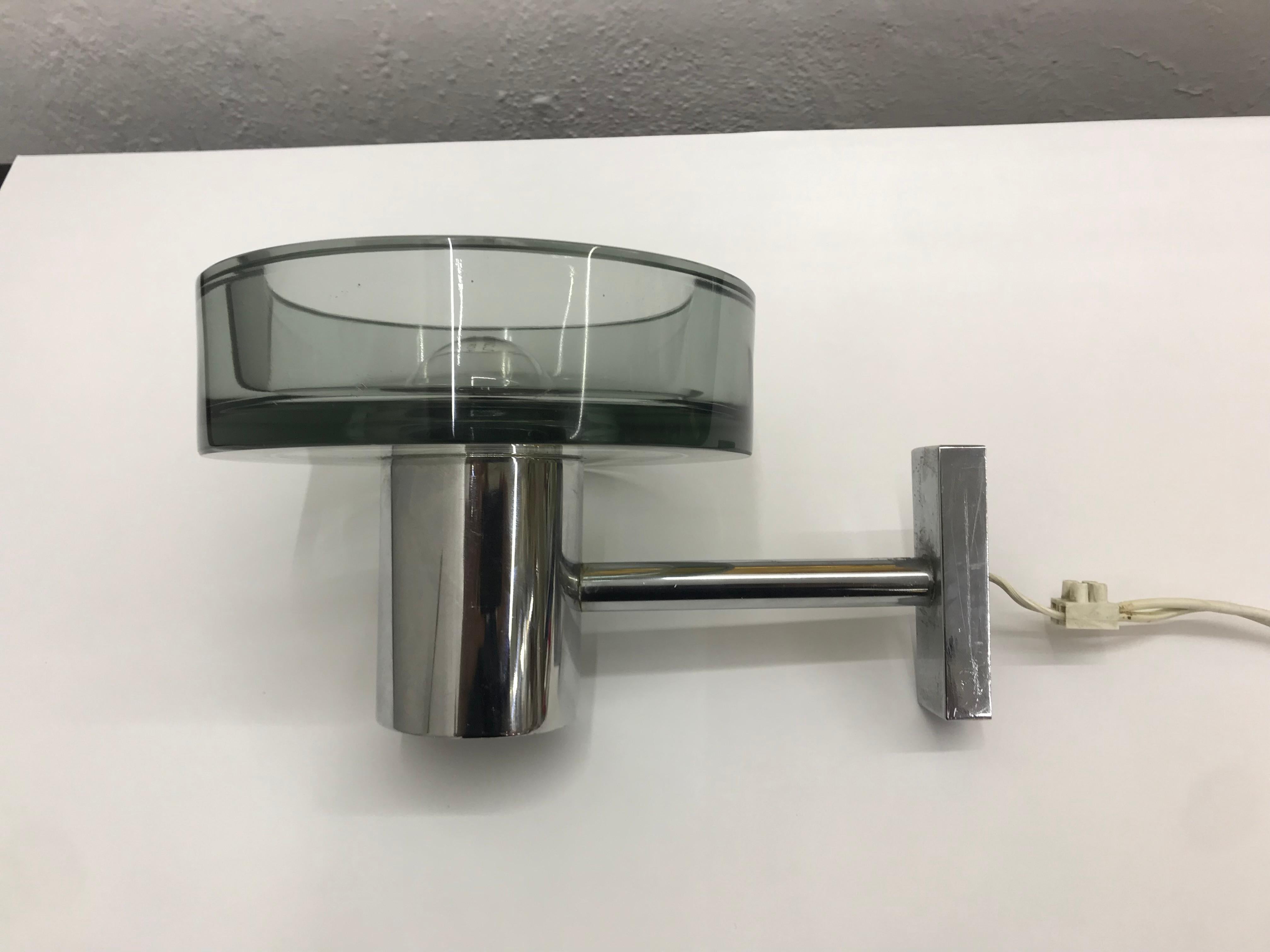 Italian Mid-Century Modern Sconce designed by Flavio Poli for Seguso, Italy, circa 1970 For Sale