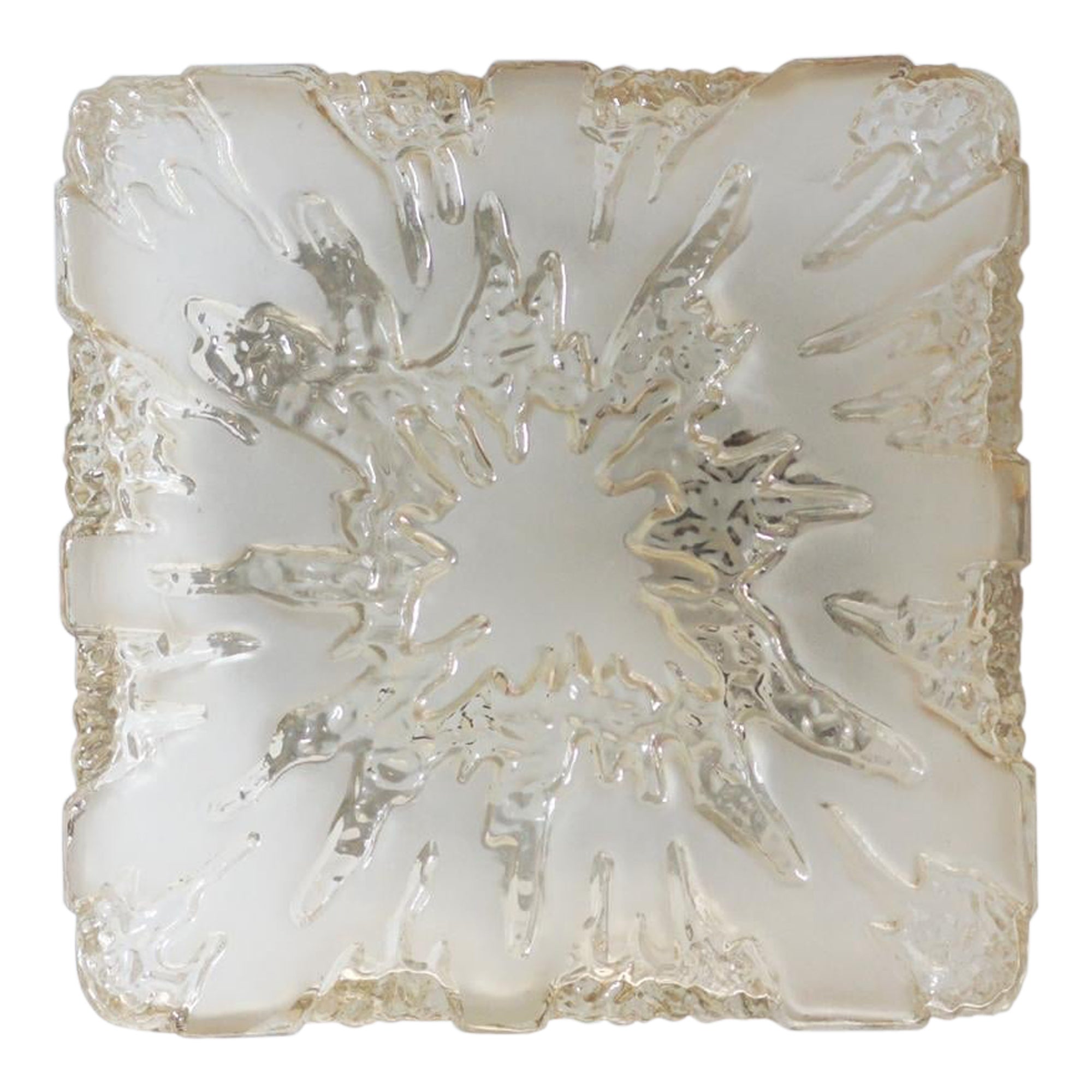 Sconcezza moderna di metà secolo in vetro e acciaio, anni
60