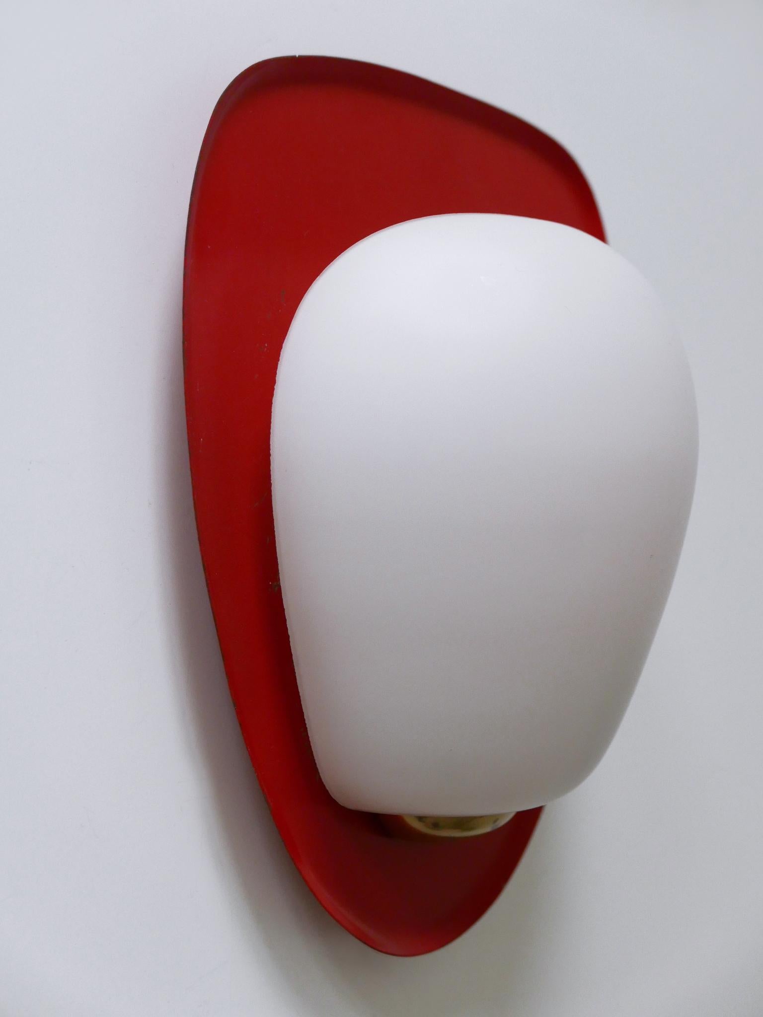 Mid-Century Modern Sconce 'Shell' by Wilhelm Wagenfeld for Peill & Putzler 1950s For Sale 7
