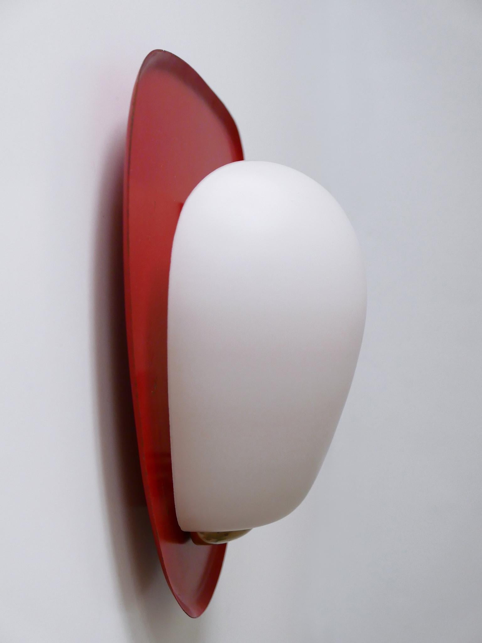 Mid-Century Modern Sconce 'Shell' by Wilhelm Wagenfeld for Peill & Putzler 1950s For Sale 9