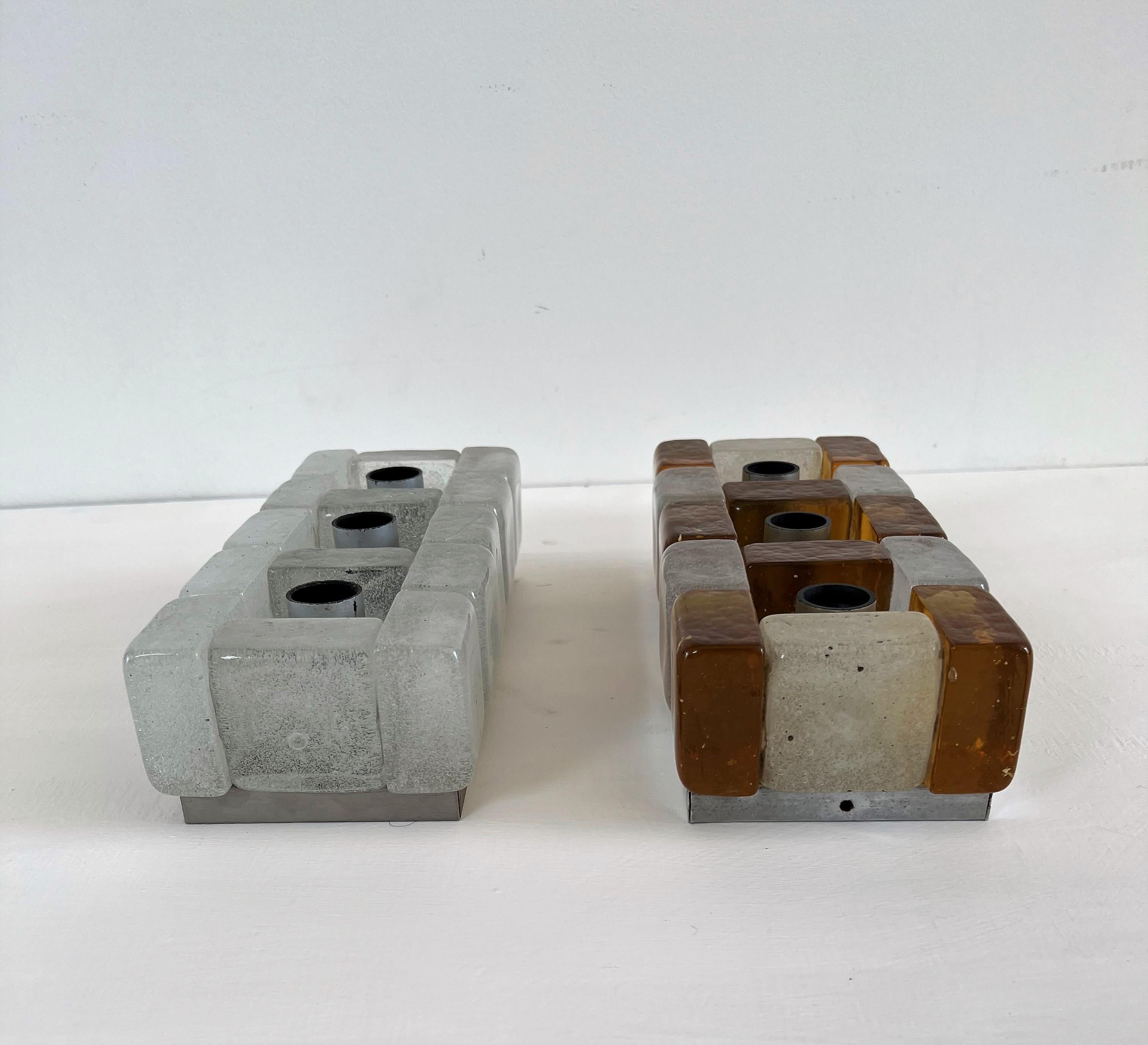 Brutalist Mid-Century Modern Sconces by Poliarte, Italy, circa 1960 For Sale