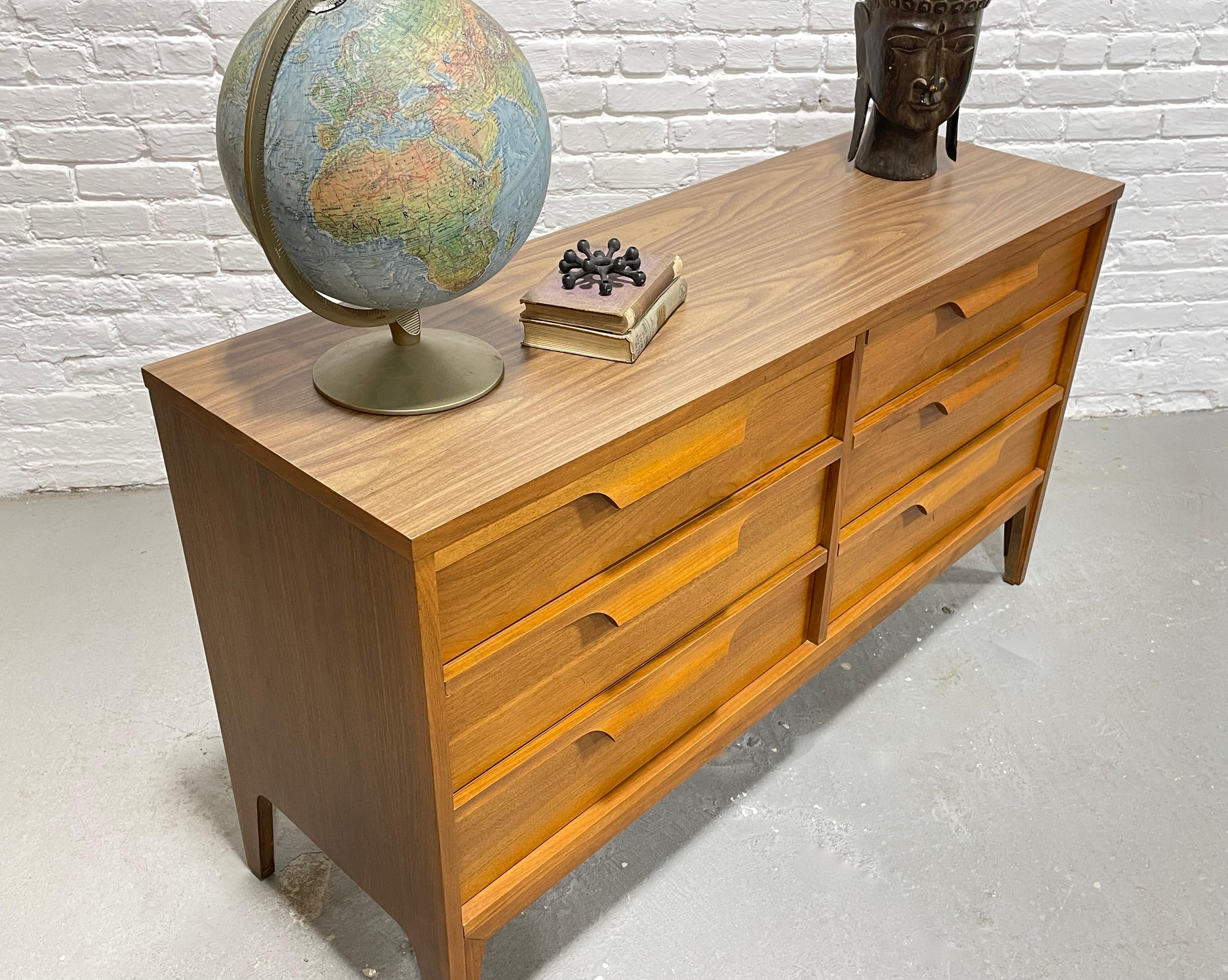 Wood Mid Century MODERN SCULPTED BEDROOM Set by Johnson Carper, c. 1960's