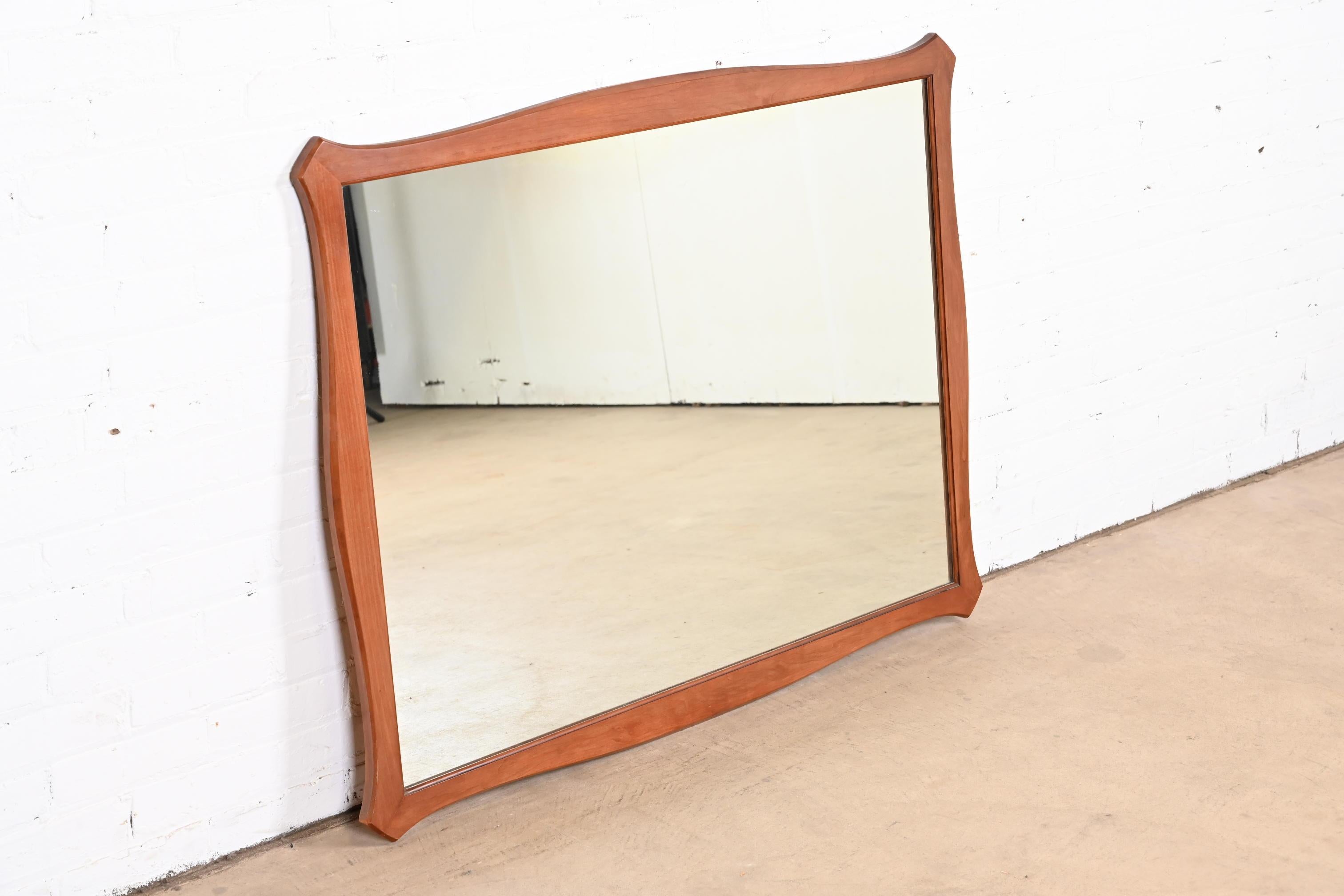 cherry wood mirror
