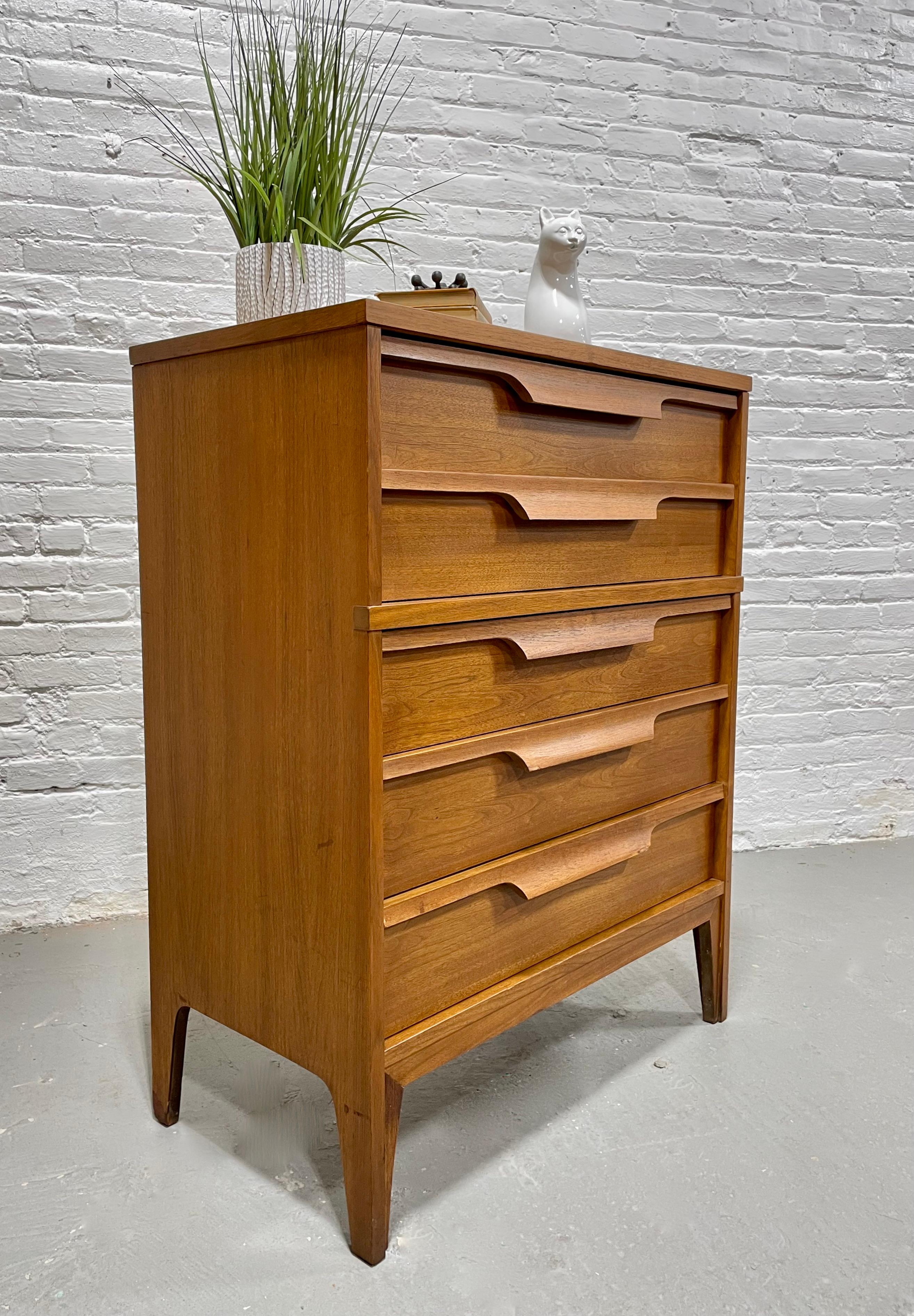 Mid-20th Century Mid Century MODERN SCULPTED DRESSER by Johnson Carper, c. 1960's