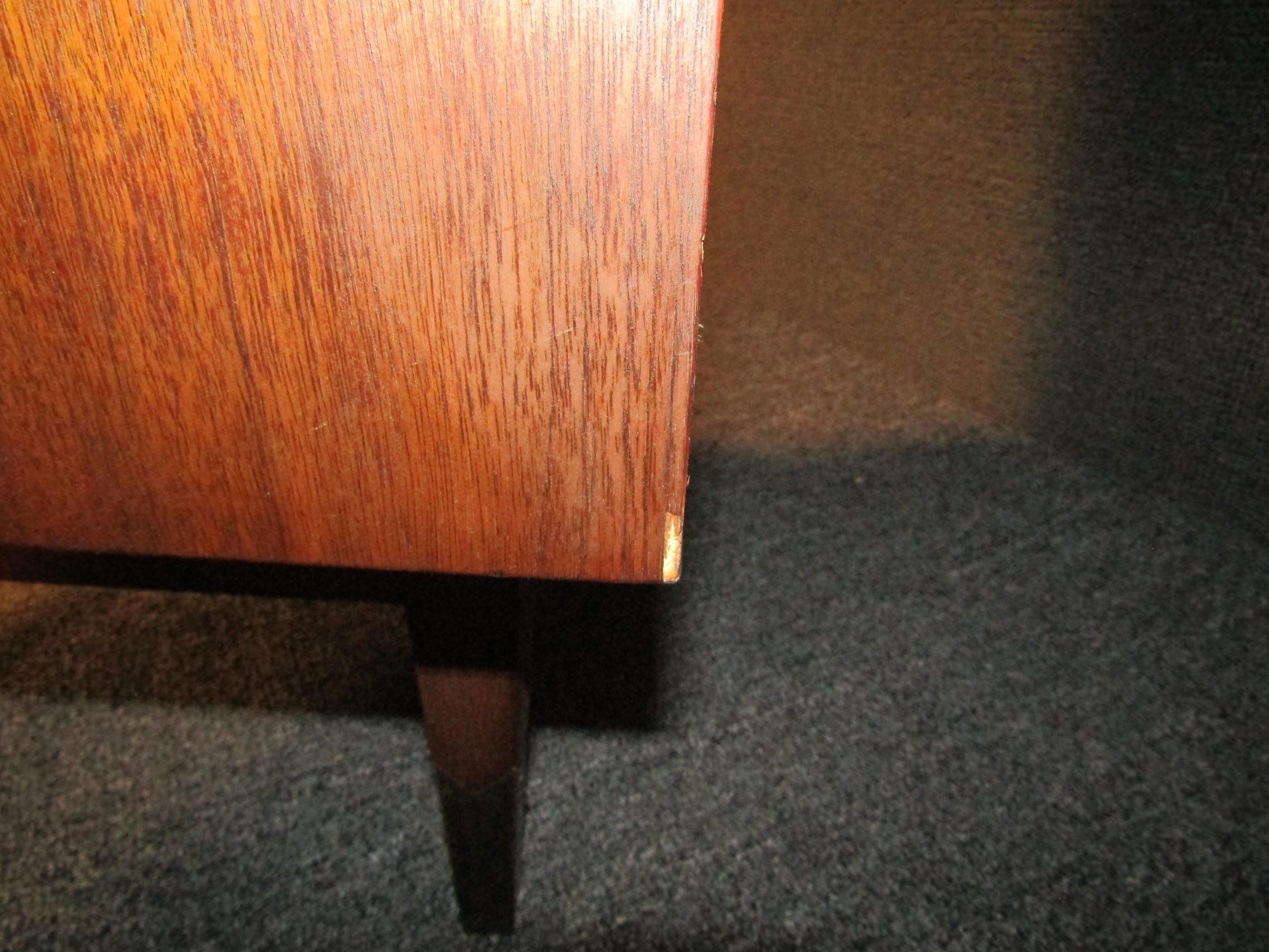 Mid-Century Modern Sculpted Front Nightstand Attributed to Albert Parvin 7