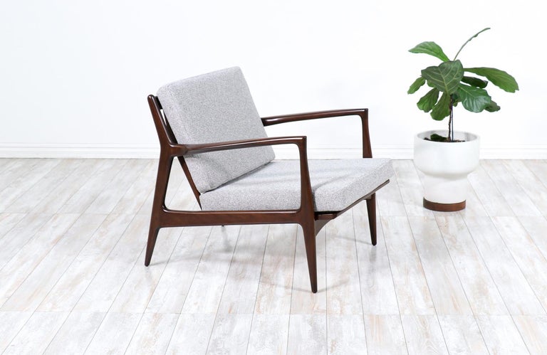 Mid-Century Modern sculpted lounge chair by Ib Kofod-Larsen for Selig.