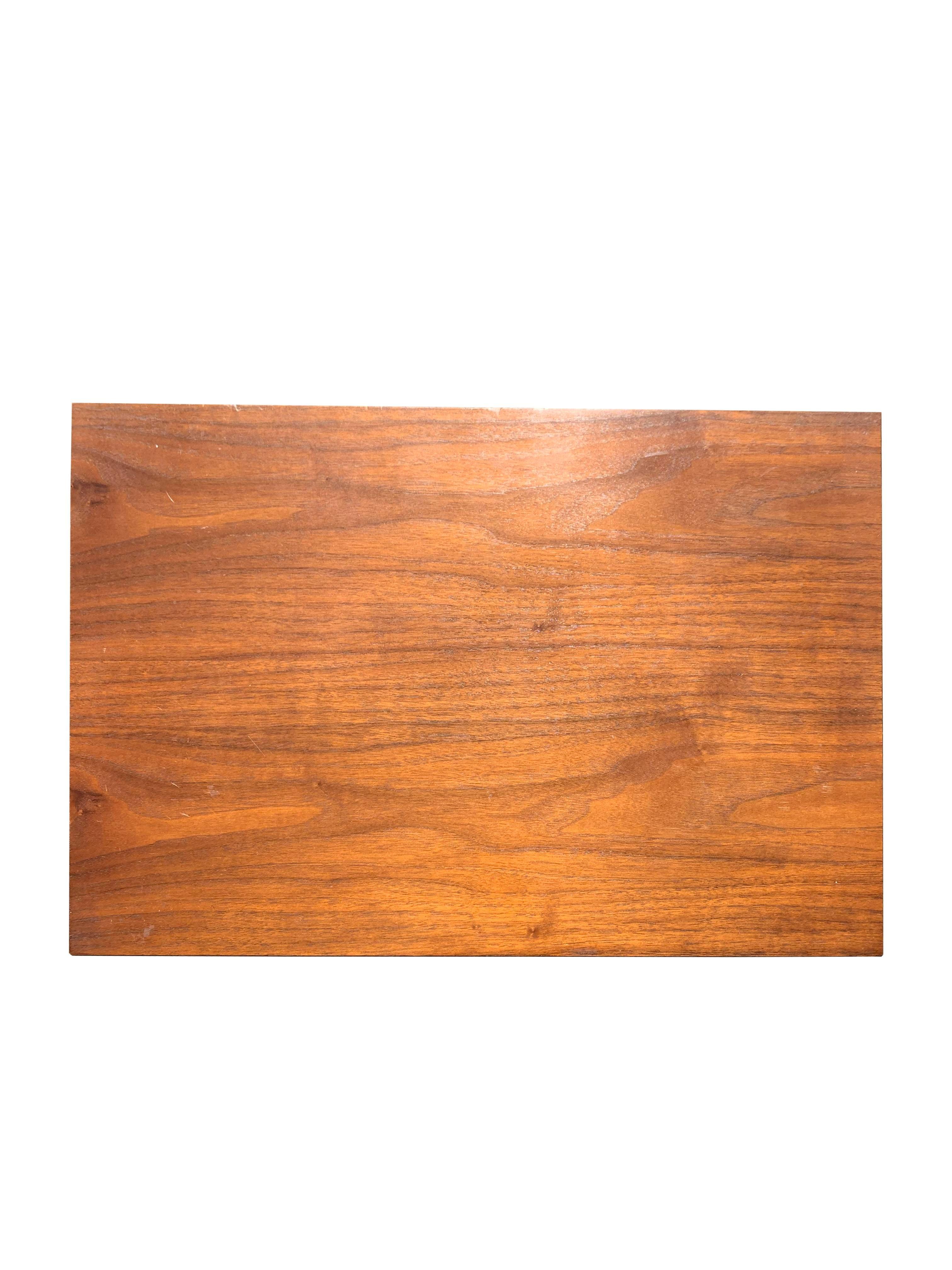 Wood Mid Century Modern Sculpted Nightstand For Sale
