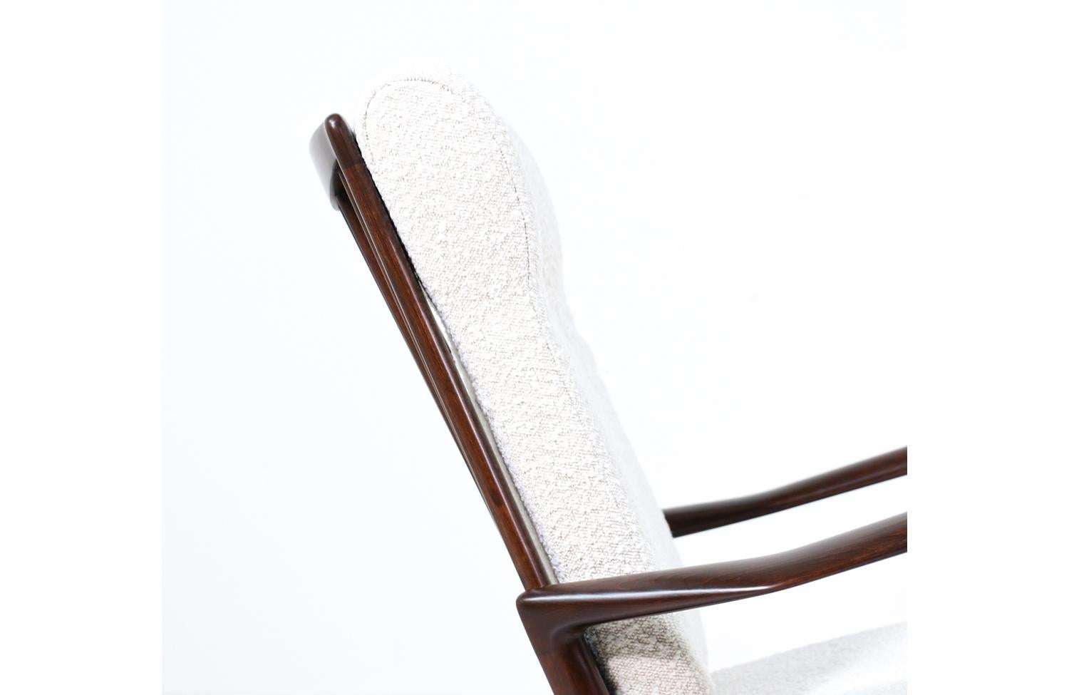 Mid-Century Modern Sculpted Rocking Chair by Ib Kofod-Larsen for Selig 3