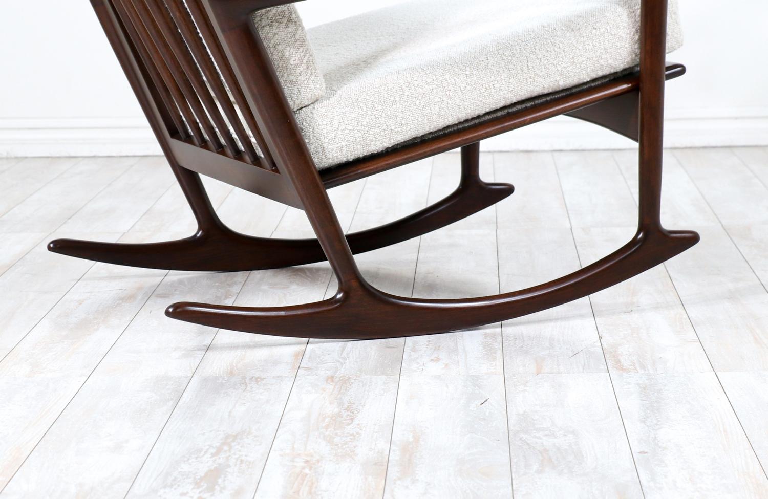 Mid-Century Modern Sculpted Rocking Chair by Ib Kofod-Larsen for Selig 2