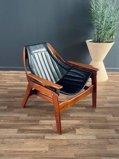 Mid-Century Modern Sculpted Sling Lounge Chair by Jerry Johnson