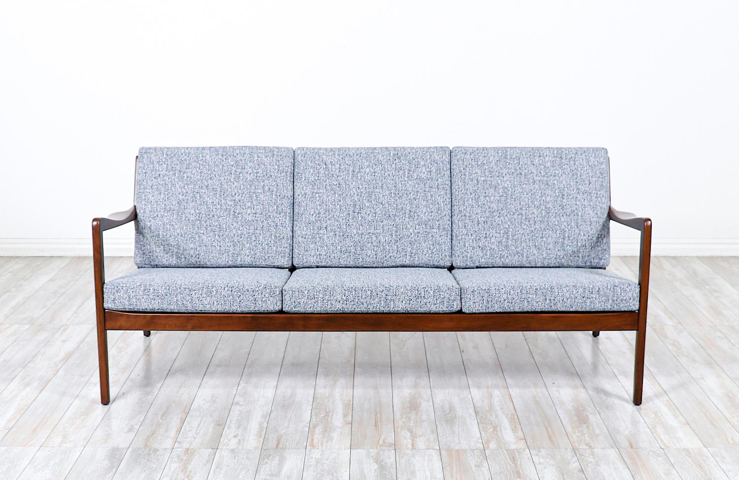 Scandinavian Modern Mid-Century Modern Sculpted Sofa by Folke Ohlsson for DUX