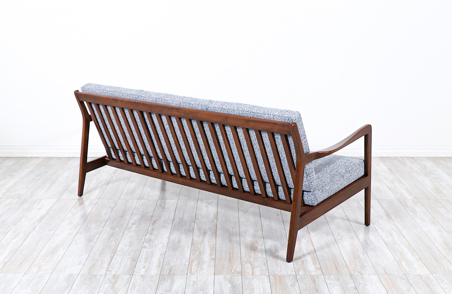 Swedish Mid-Century Modern Sculpted Sofa by Folke Ohlsson for DUX
