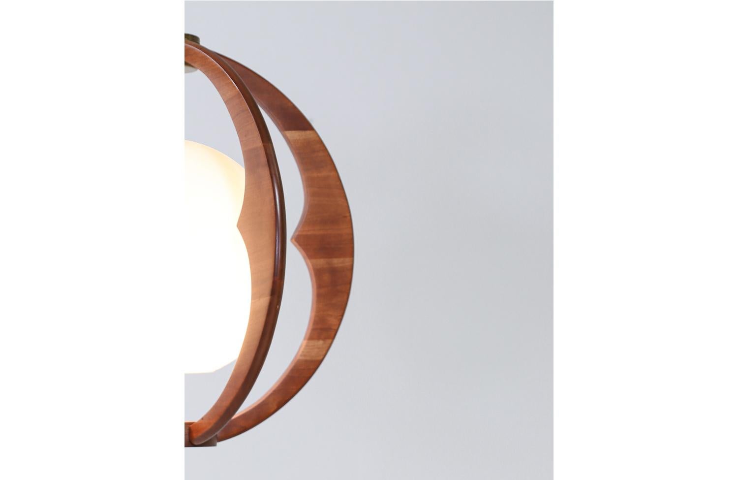 Mid-20th Century Mid-Century Modern Sculpted Sphere Pendant Chandelier
